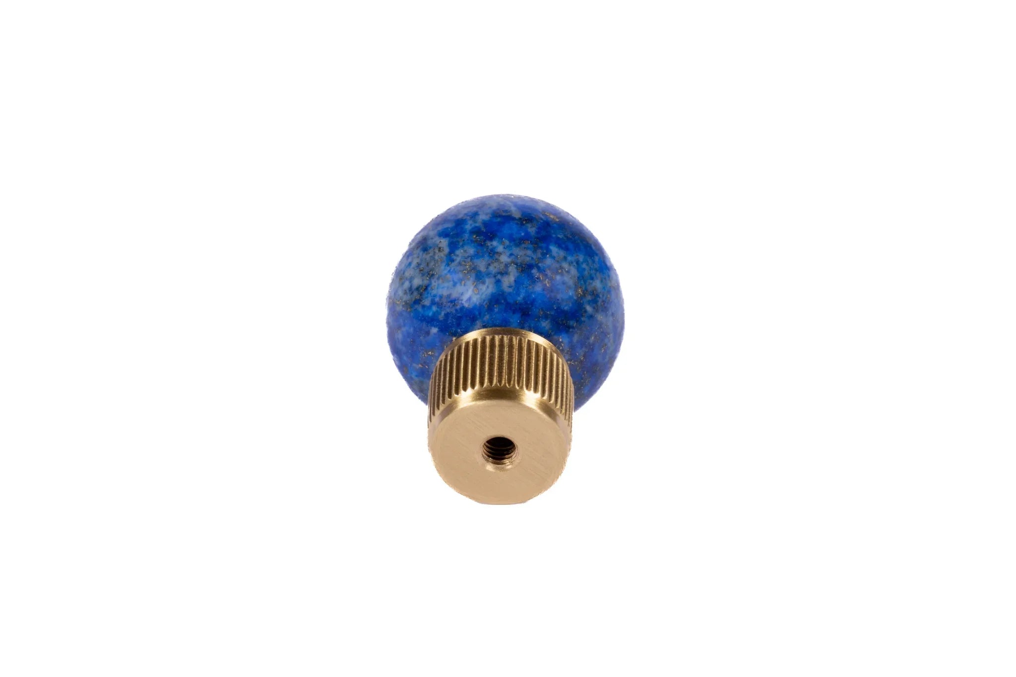 The Mantara C-0028 Geodelle Knob is a modern crystal knob in blue, perfect for drawers, cabinets, and wardrobes.