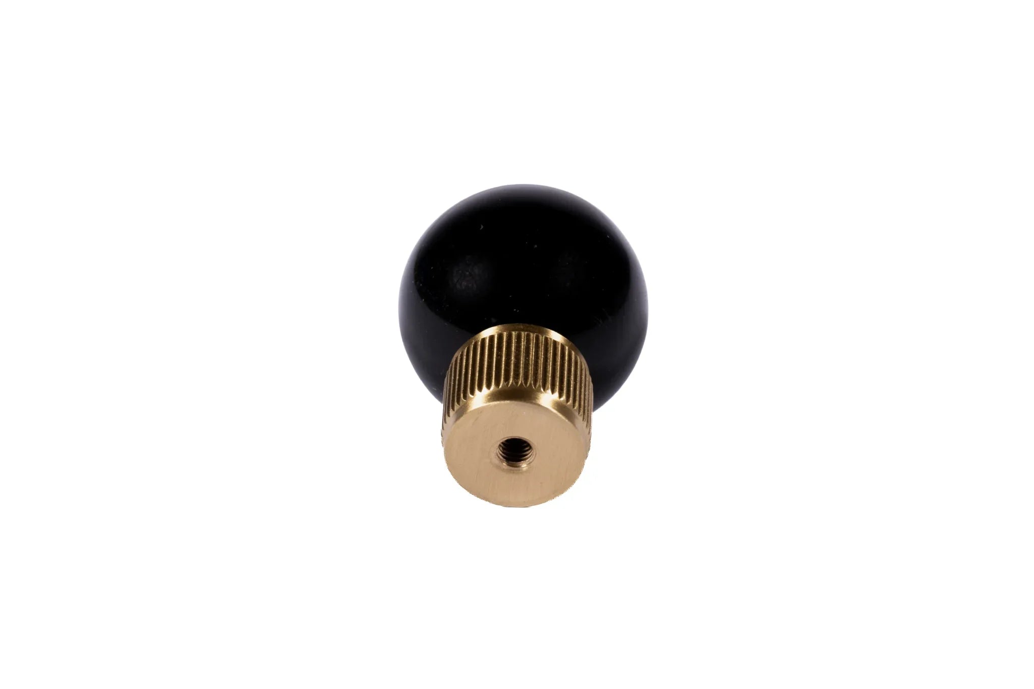 The Mantara C-0028 Geodelle Knob is a modern crystal knob in black, perfect for drawers, cabinets, and wardrobes.