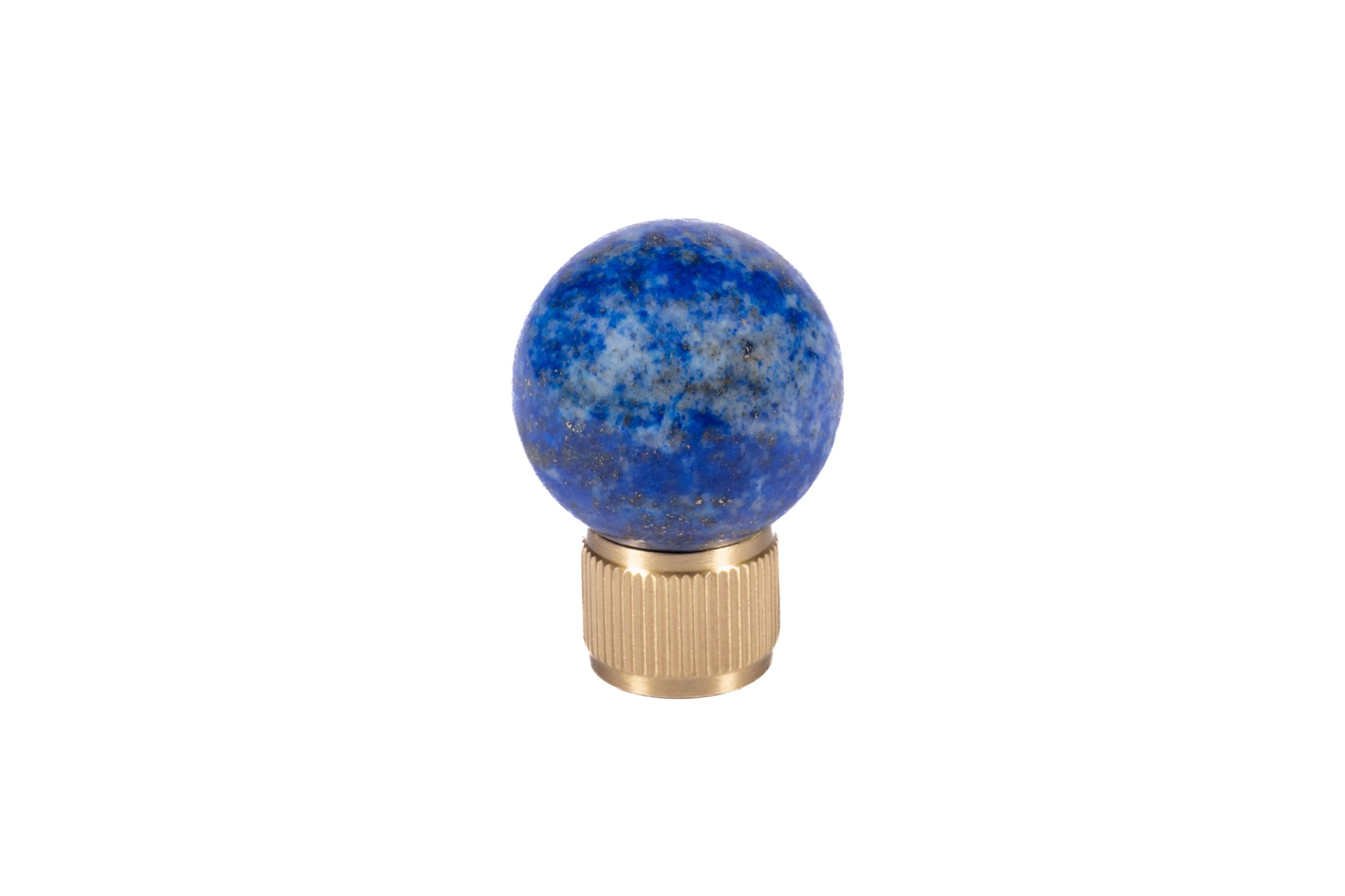 The Mantara C-0028 Geodelle Knob is a modern crystal knob in blue, perfect for drawers, cabinets, and wardrobes.
