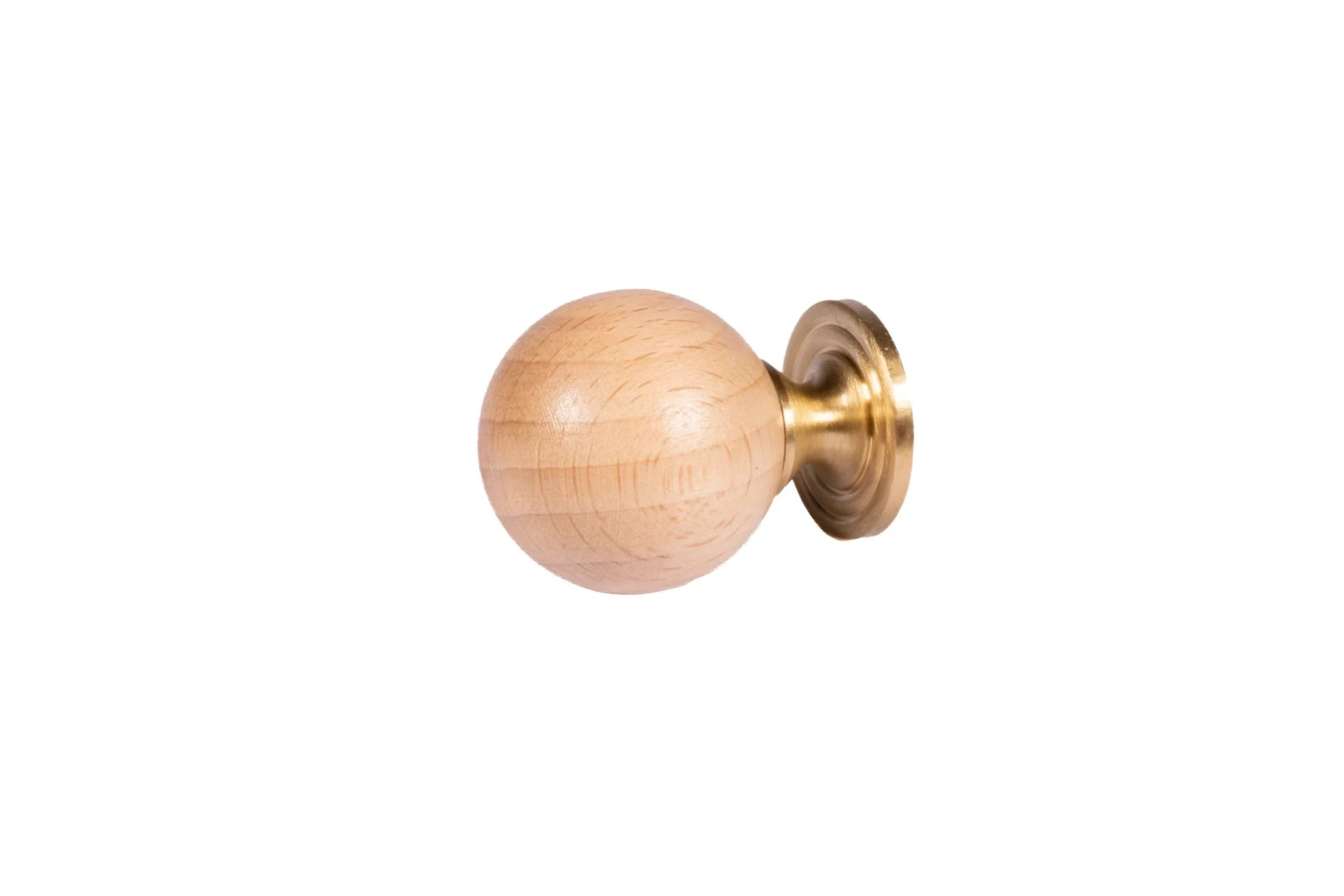 Mantara Globe Knob W-0049 is a modern beech wood knob, ideal for kitchen drawers, dresser drawers.