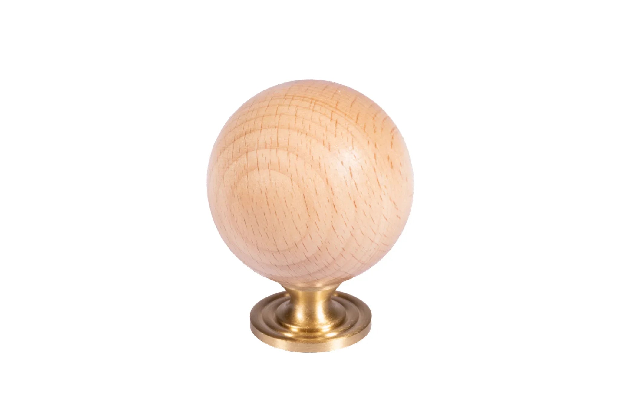 Mantara Globe Knob W-0049 is a modern beech wood knob, ideal for kitchen drawers, dresser drawers.