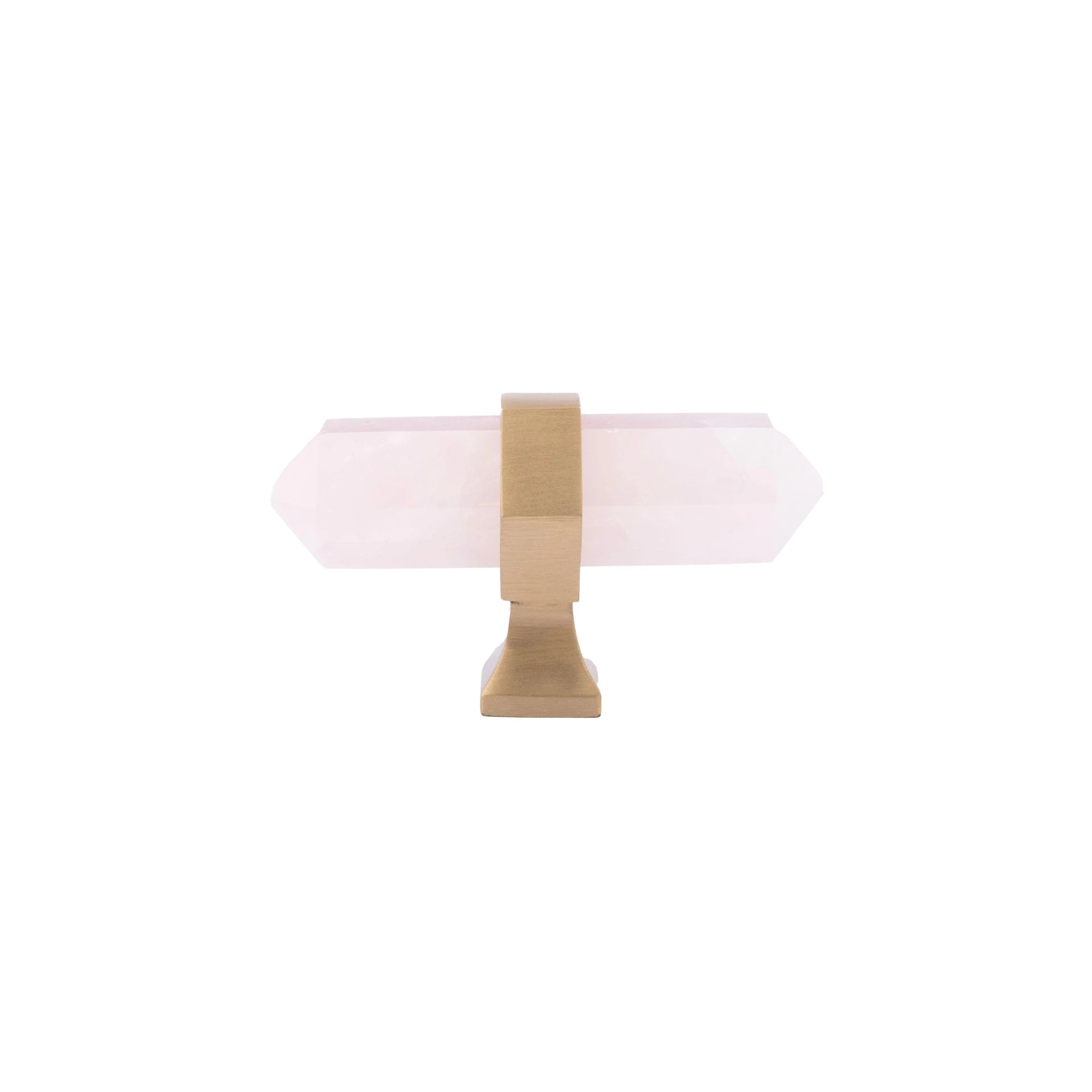 The Mantara C-0012 is a modern crystal knob in pink, ideal for kitchens, furniture, drawers, and cabinets.