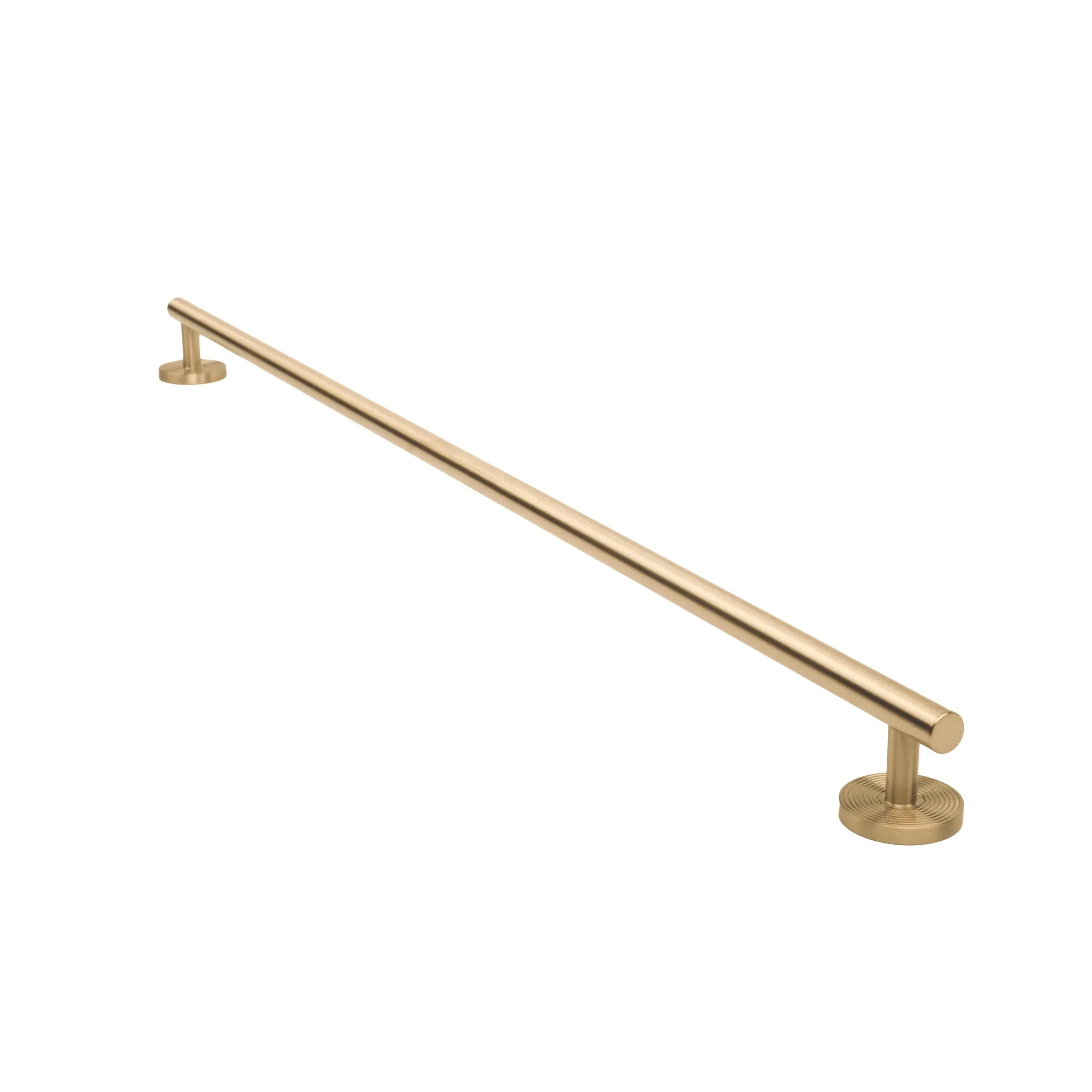Mantara Holistic Handle B-0073 is a modern gold brushed brass handle, ideal for wardrobes, doors, cabinets, and bathrooms.