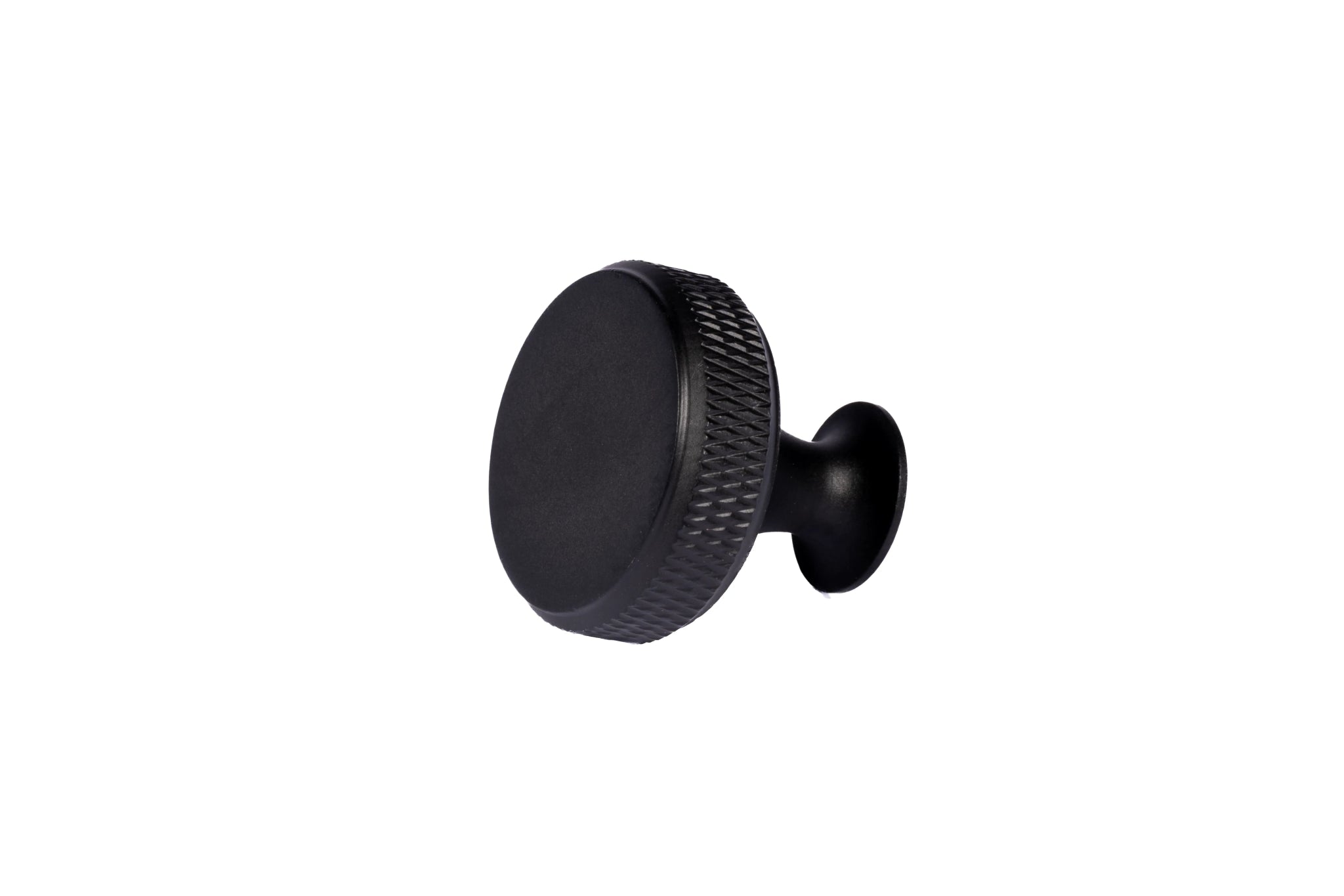 Inez knob AL-0013, black aluminum, L30mm, brushed finish, for kitchen drawers & dressers by Mantara