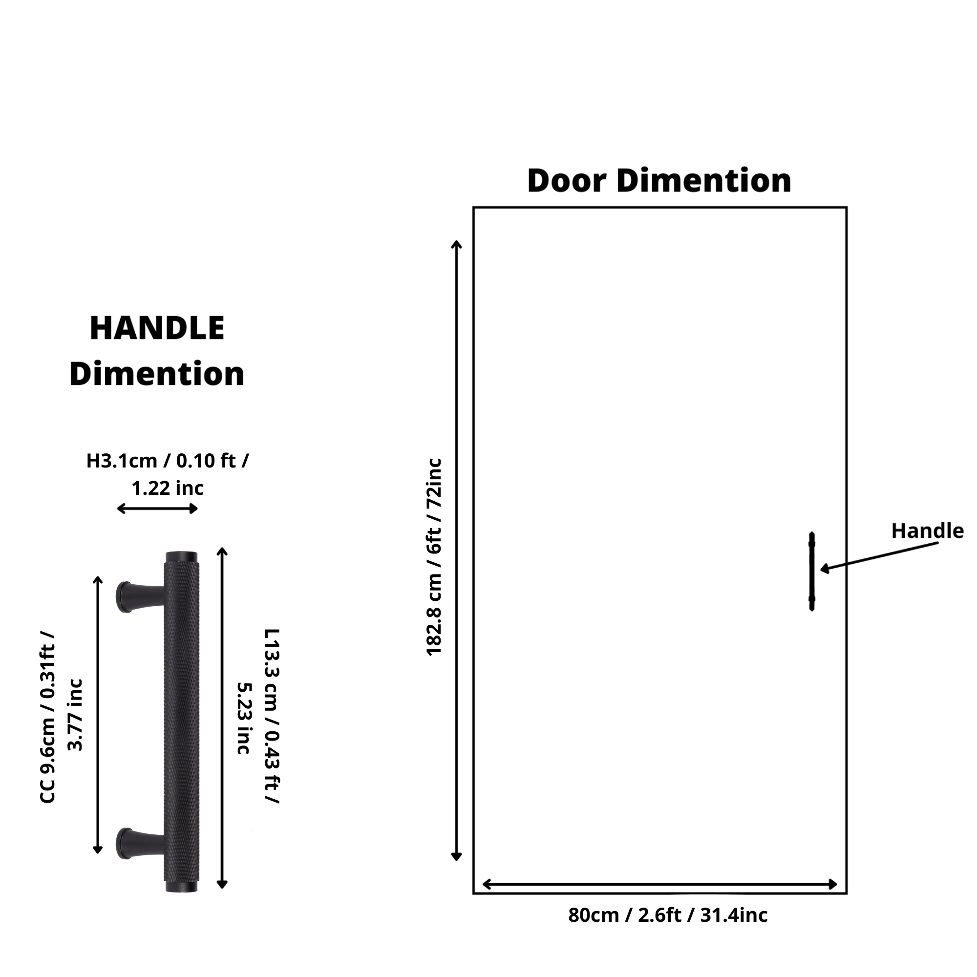 Inez handle AL-0013, black aluminum, L133mm CC96mm, brushed finish, for wardrobes & cabinets by Mantara