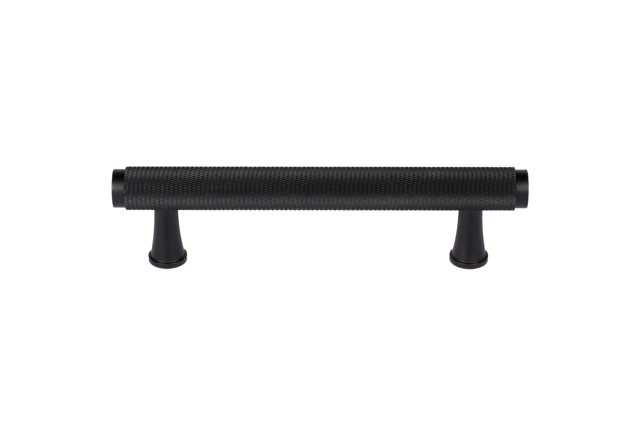 Inez handle AL-0013, black aluminum, L133mm CC96mm, brushed finish, for wardrobes & cabinets by Mantara