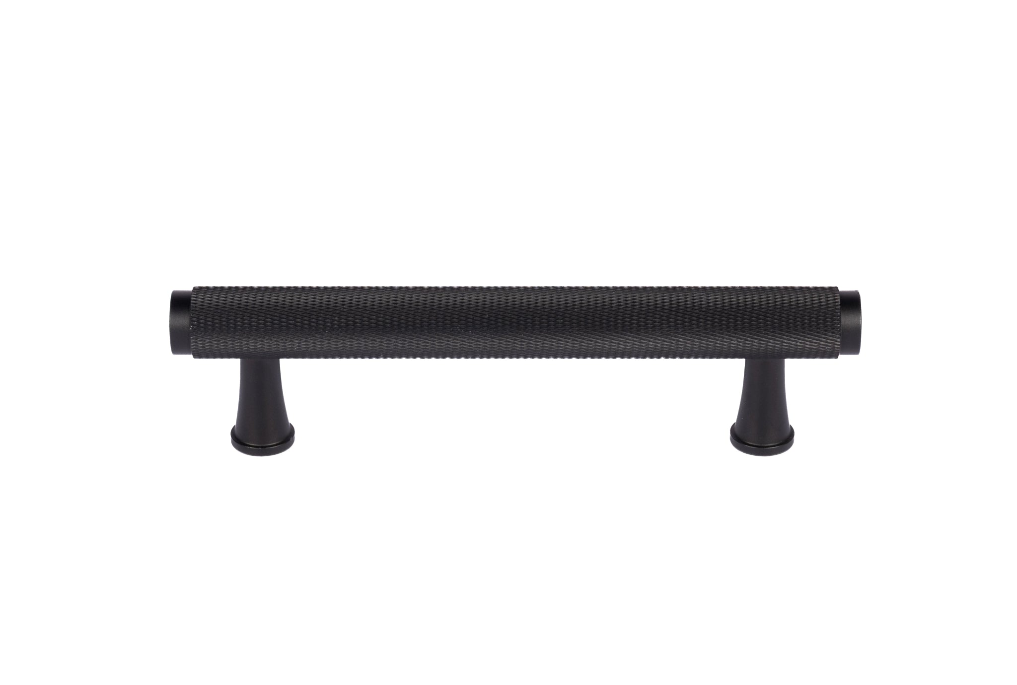 Inez handle AL-0013, black aluminum, L133mm CC96mm, brushed finish, for wardrobes & cabinets by Mantara