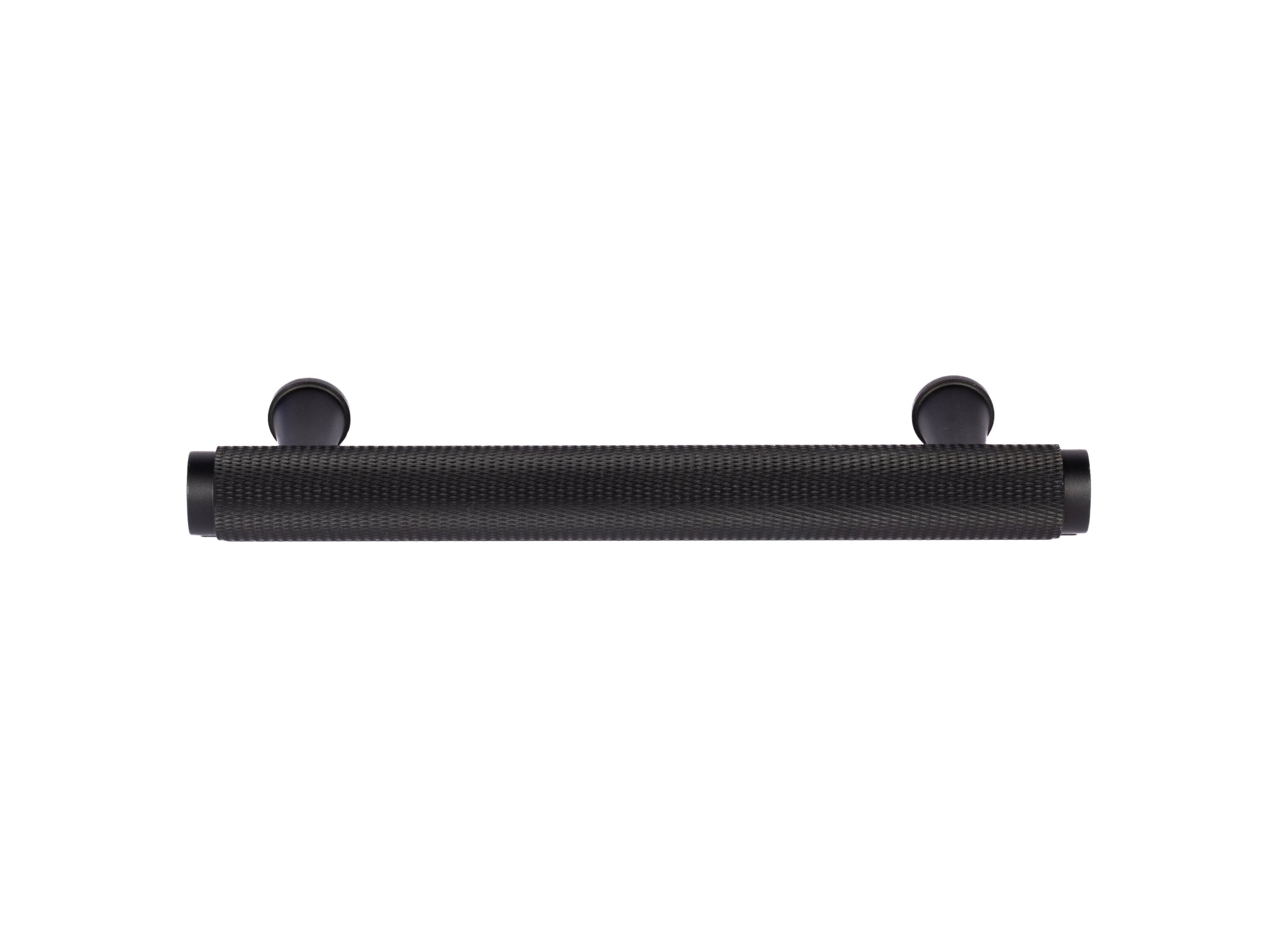 Inez handle AL-0013, black aluminum, L133mm CC96mm, brushed finish, for wardrobes & cabinets by Mantara