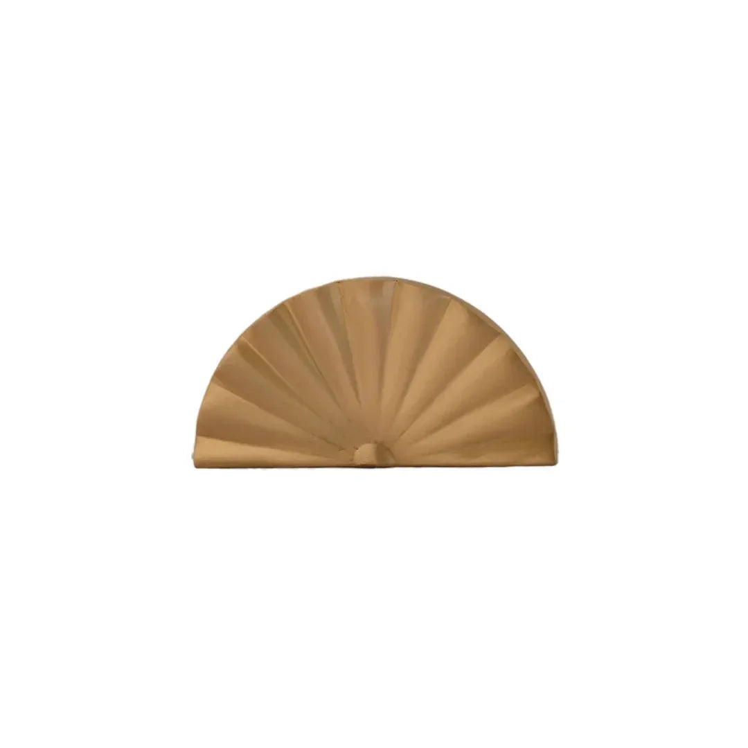 The Mantara B-0029 Kanti Knob is a modern brass handle in gold brushed finish, perfect for doors, drawers, and cabinets.