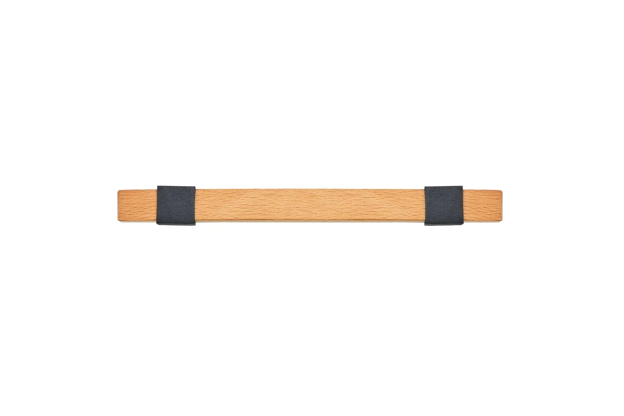 Mantara Lorien Handle W-0028 is a modern zinc and beech wood handle in black ideal for kitchen and dresser drawers.
