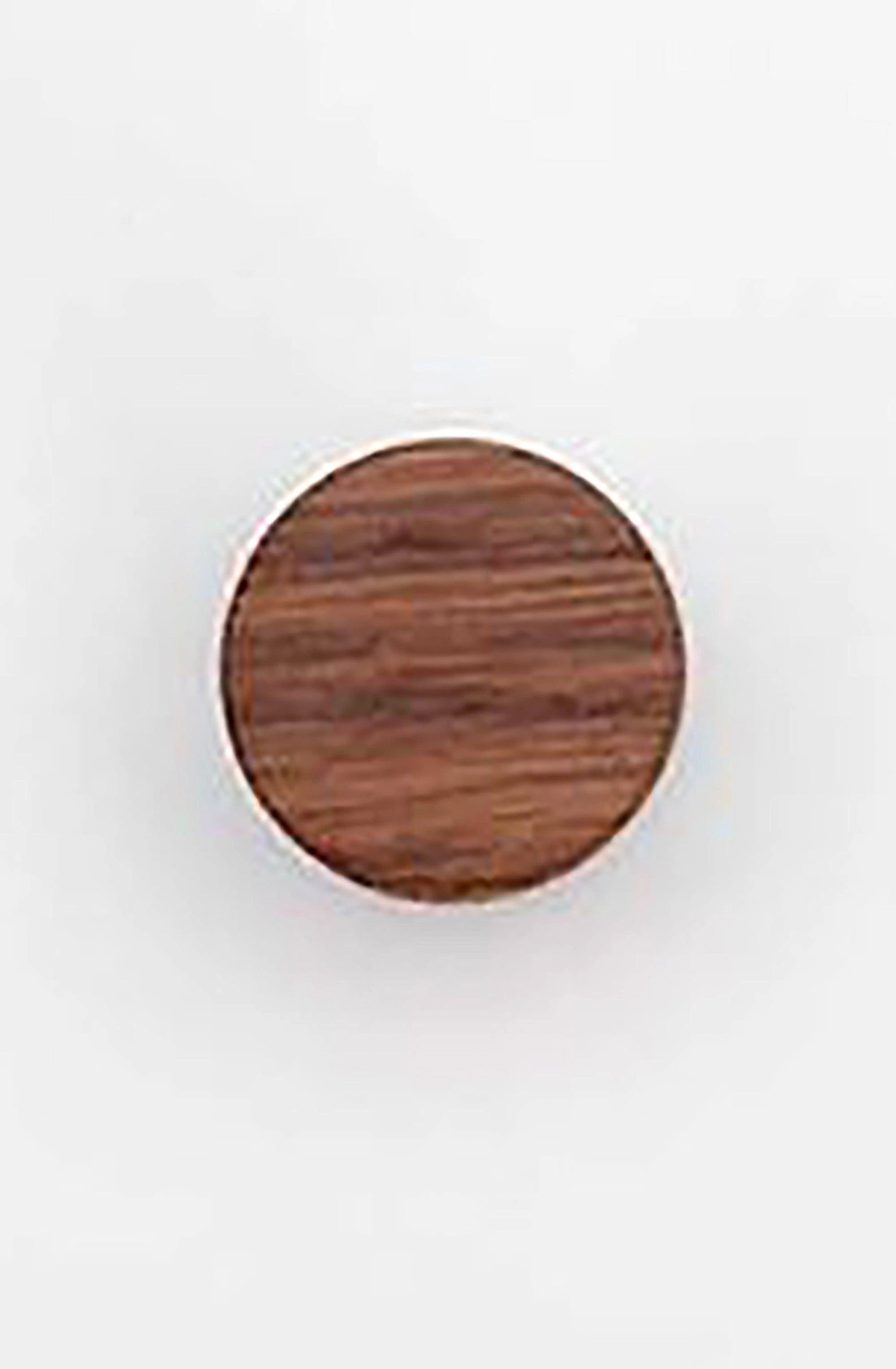 Mantara Lumber Knob W-0002 is a modern wooden knob in brown, ideal for wardrobes, kitchens, drawers, and cabinets.