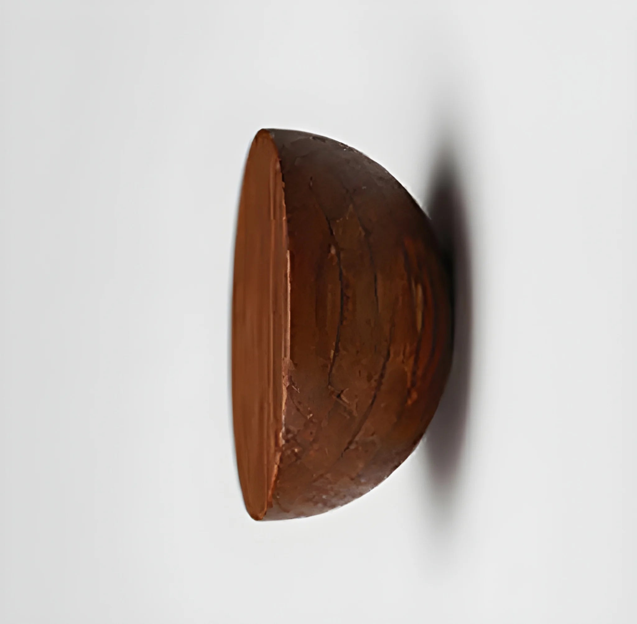 Mantara Lumber Knob W-0002 is a modern wooden knob in brown, ideal for wardrobes, kitchens, drawers, and cabinets.