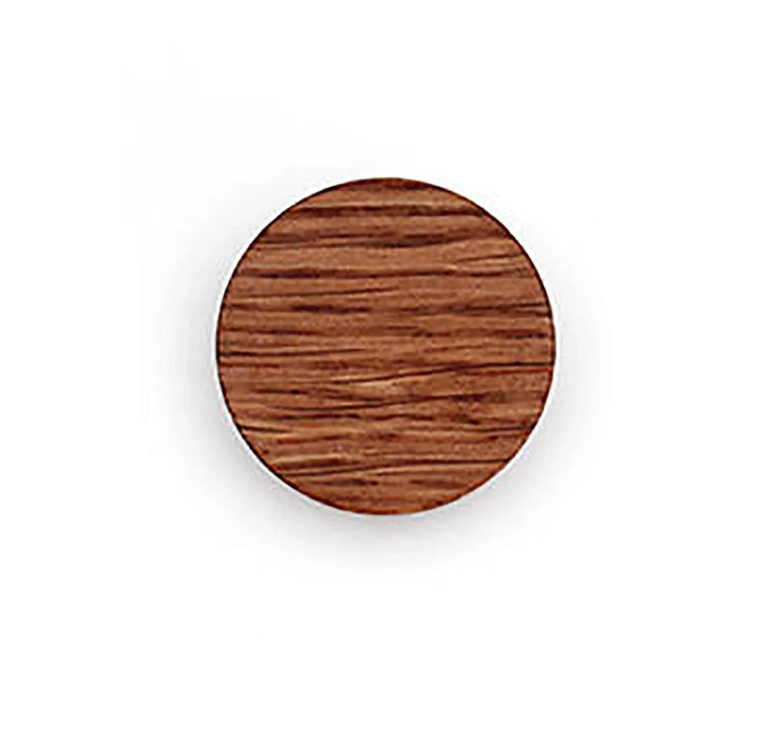 Mantara Lumber Knob W-0002 is a modern wooden knob in brown, ideal for wardrobes, kitchens, drawers, and cabinets.