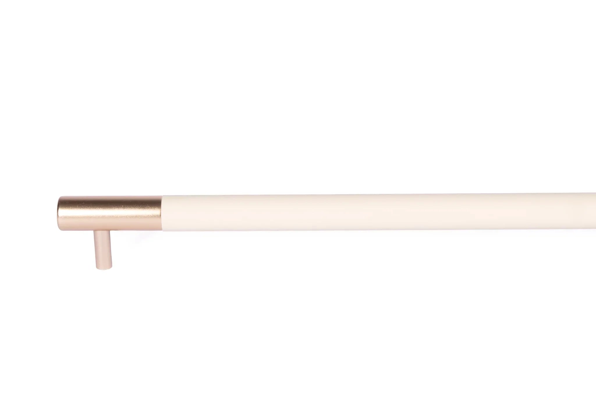 The Mantara L-0010 Lyra Handle is a modern aluminium + leather handle in white, ideal for kitchens, cabinets, and wardrobes.