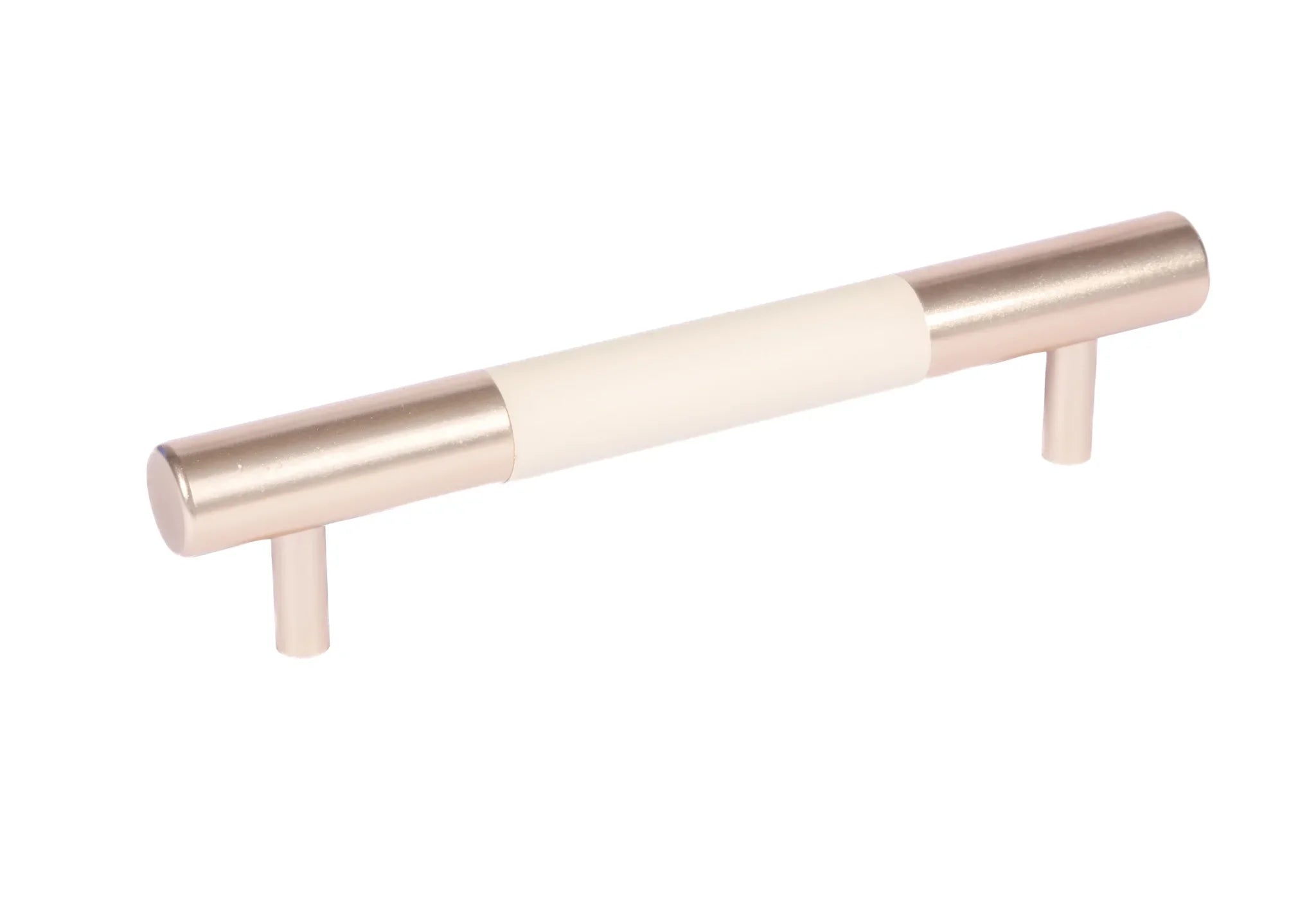 The Mantara L-0010 Lyra Handle is a modern aluminium + leather handle in white, ideal for kitchens, cabinets, and wardrobes.