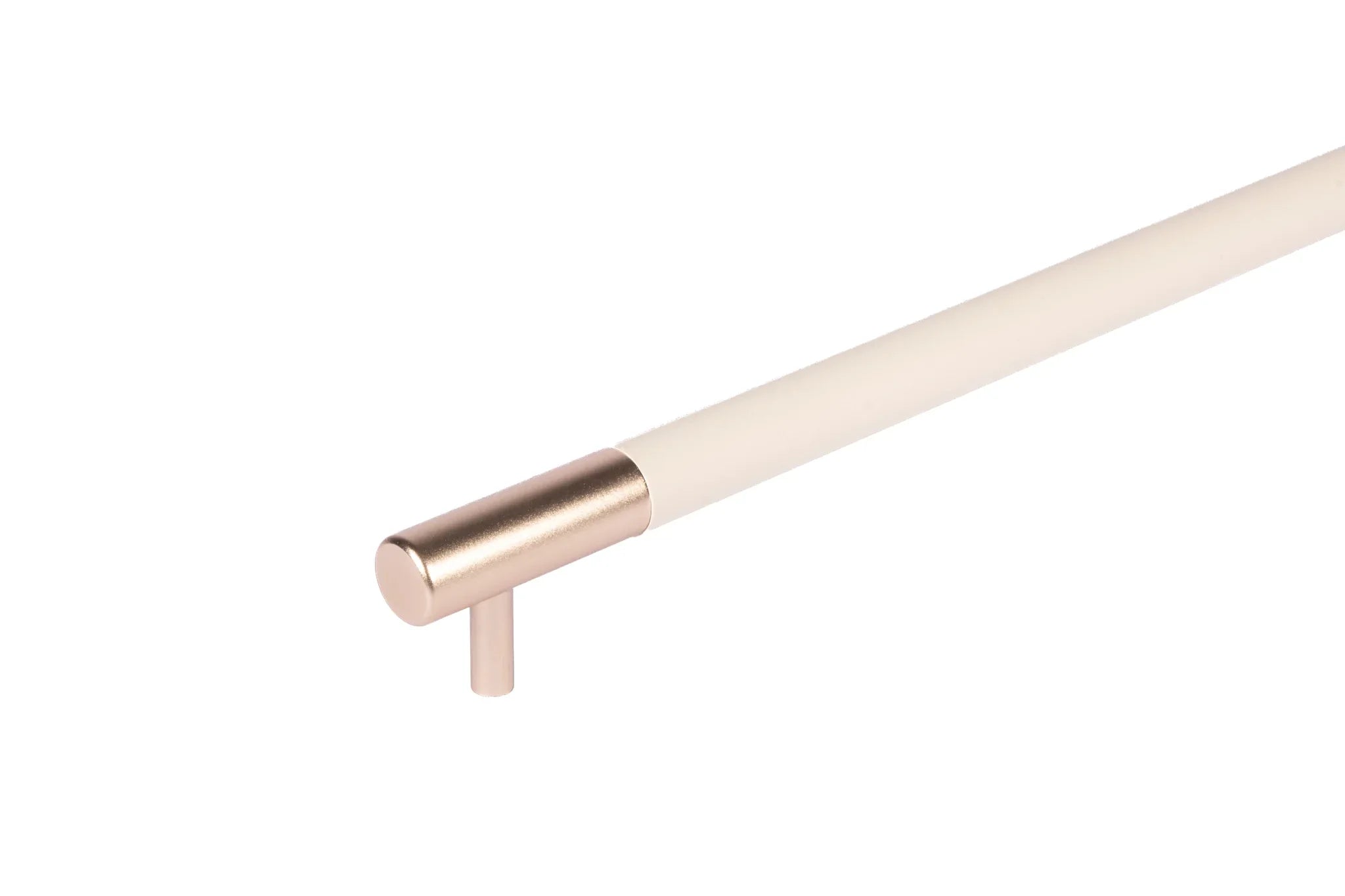 The Mantara L-0010 Lyra Handle is a modern aluminium + leather handle in white, ideal for kitchens, cabinets, and wardrobes.