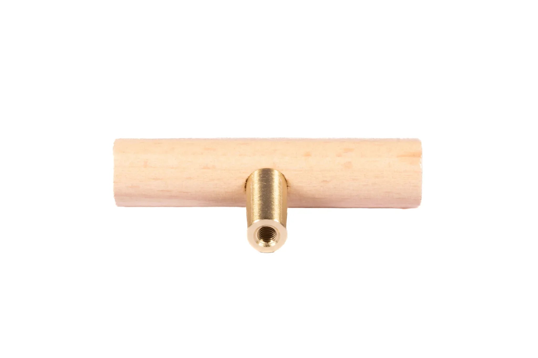 Mantara Madera Handle W-0052 is a modern beech wood Tbar, ideal for kitchen drawers, dresser drawers.