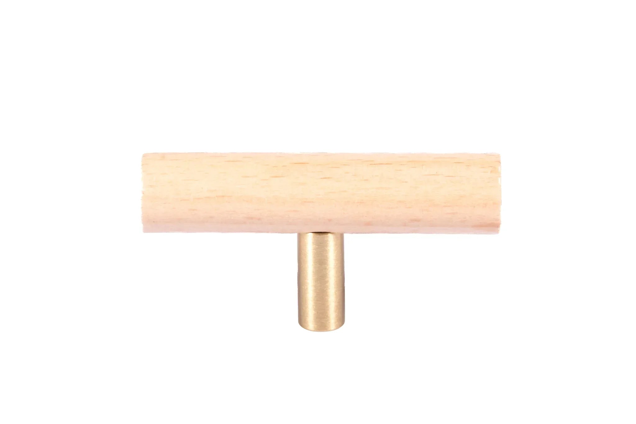 Mantara Madera Handle W-0052 is a modern beech wood Tbar, ideal for kitchen drawers, dresser drawers.