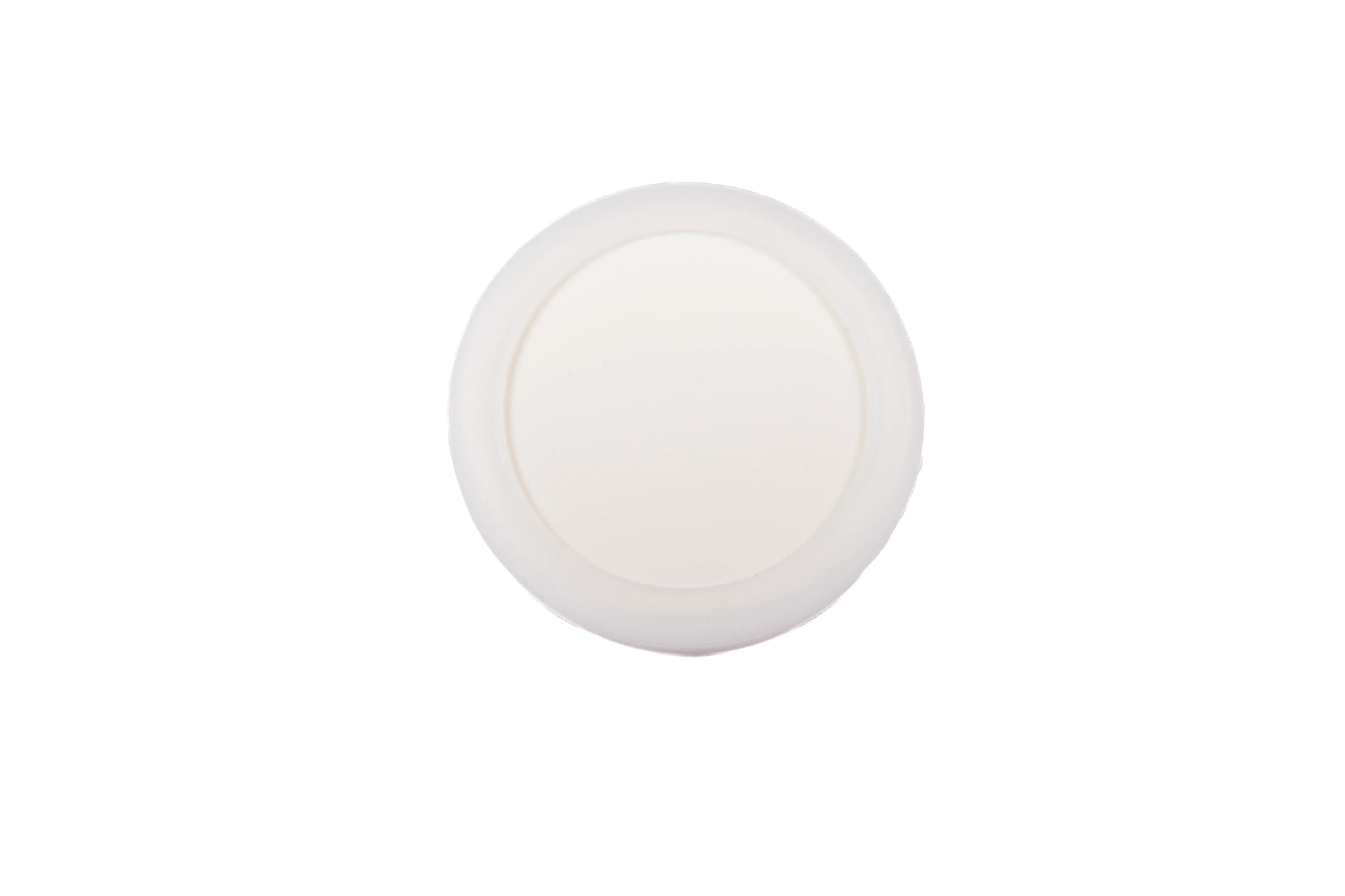Mallow Knob S-0001 in white silicone, brushed finish, 51mm size, for drawers by Mantara.