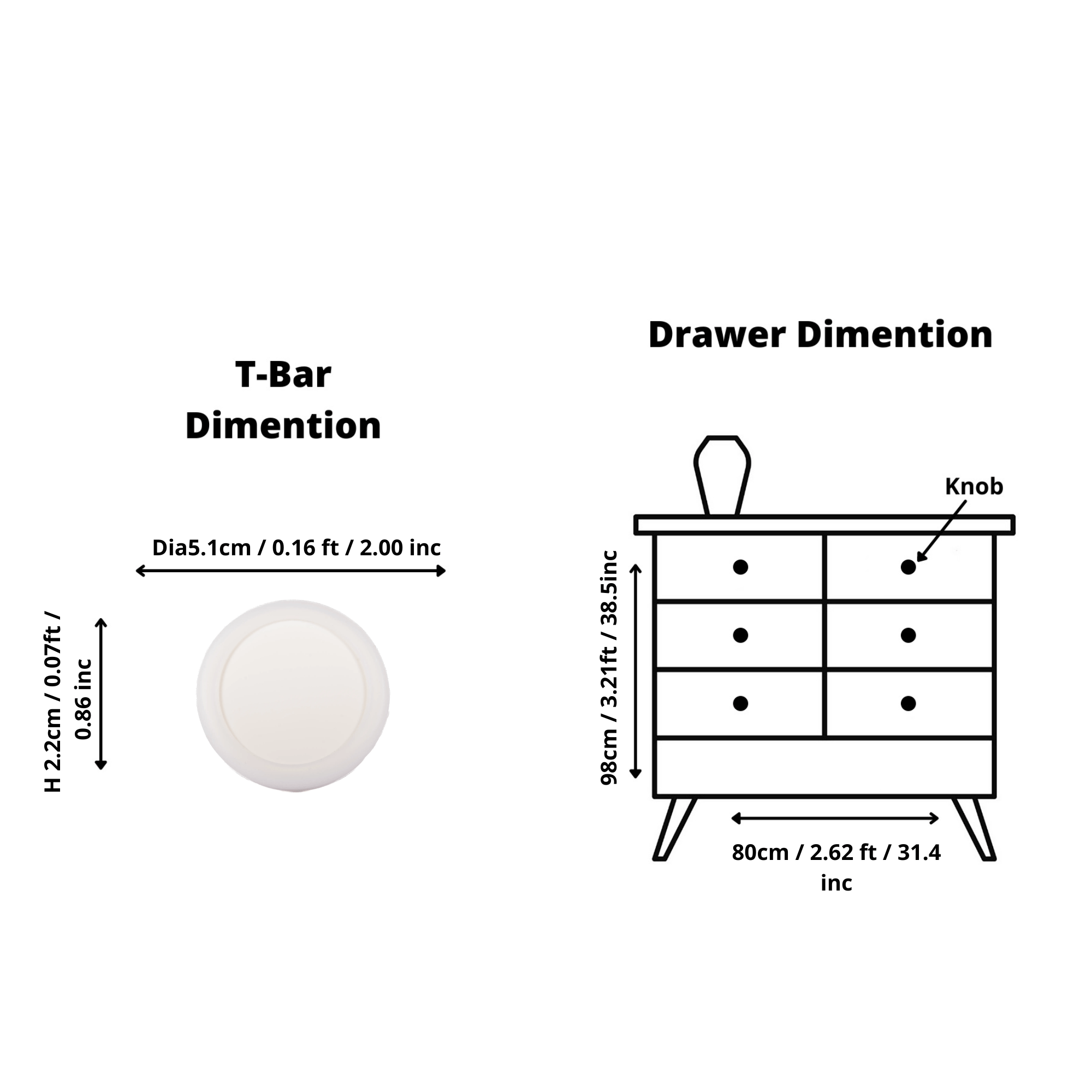 Mallow Knob S-0001 in white silicone, brushed finish, 51mm size, for drawers by Mantara.