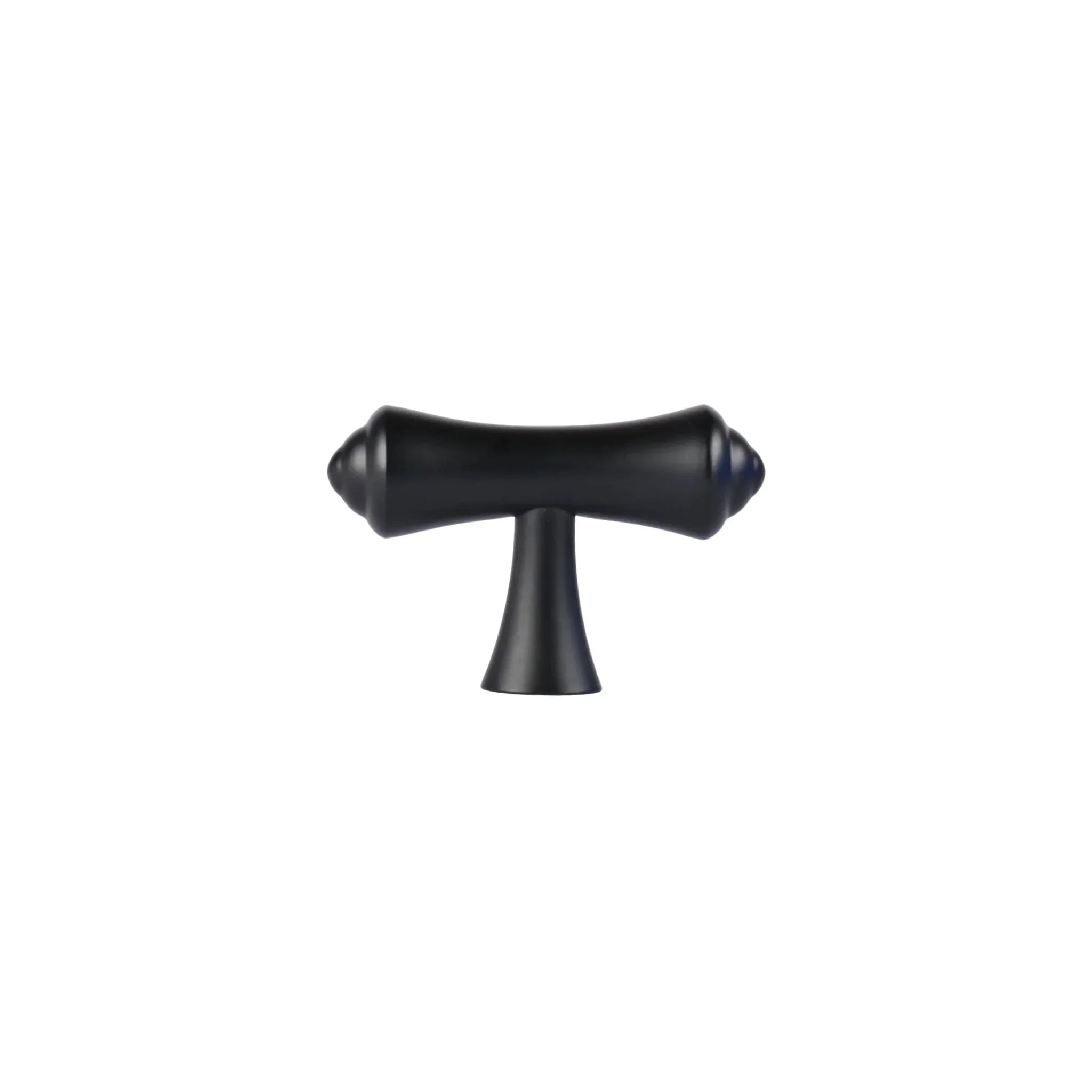 Mantara Raphael Handle B-0068 is a modern brushed brass handle in black, ideal for kitchens, drawers, and wardrobes.