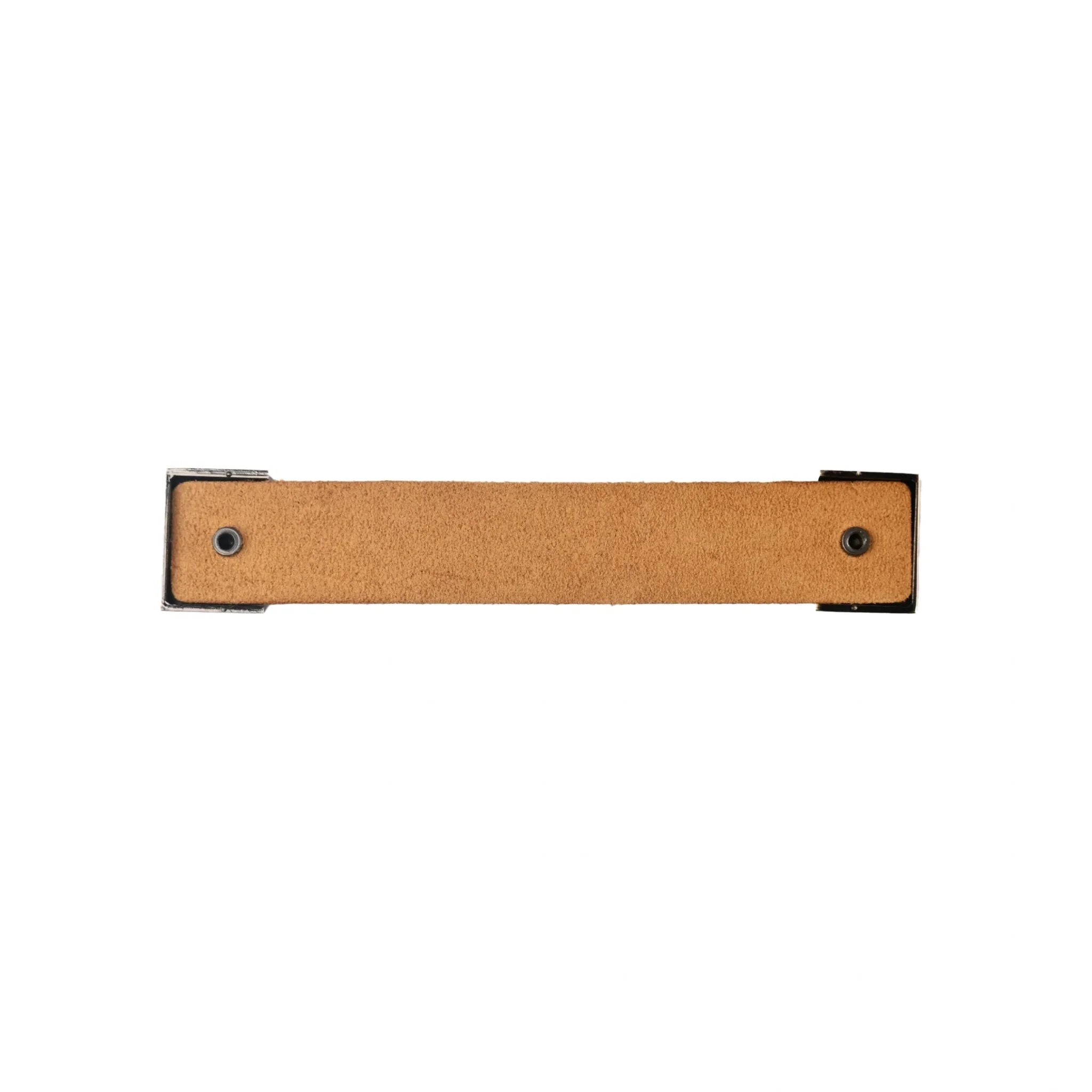 The Mantara L-0015 is a modern crystal handle in beige, ideal for kitchen drawers and dressers.