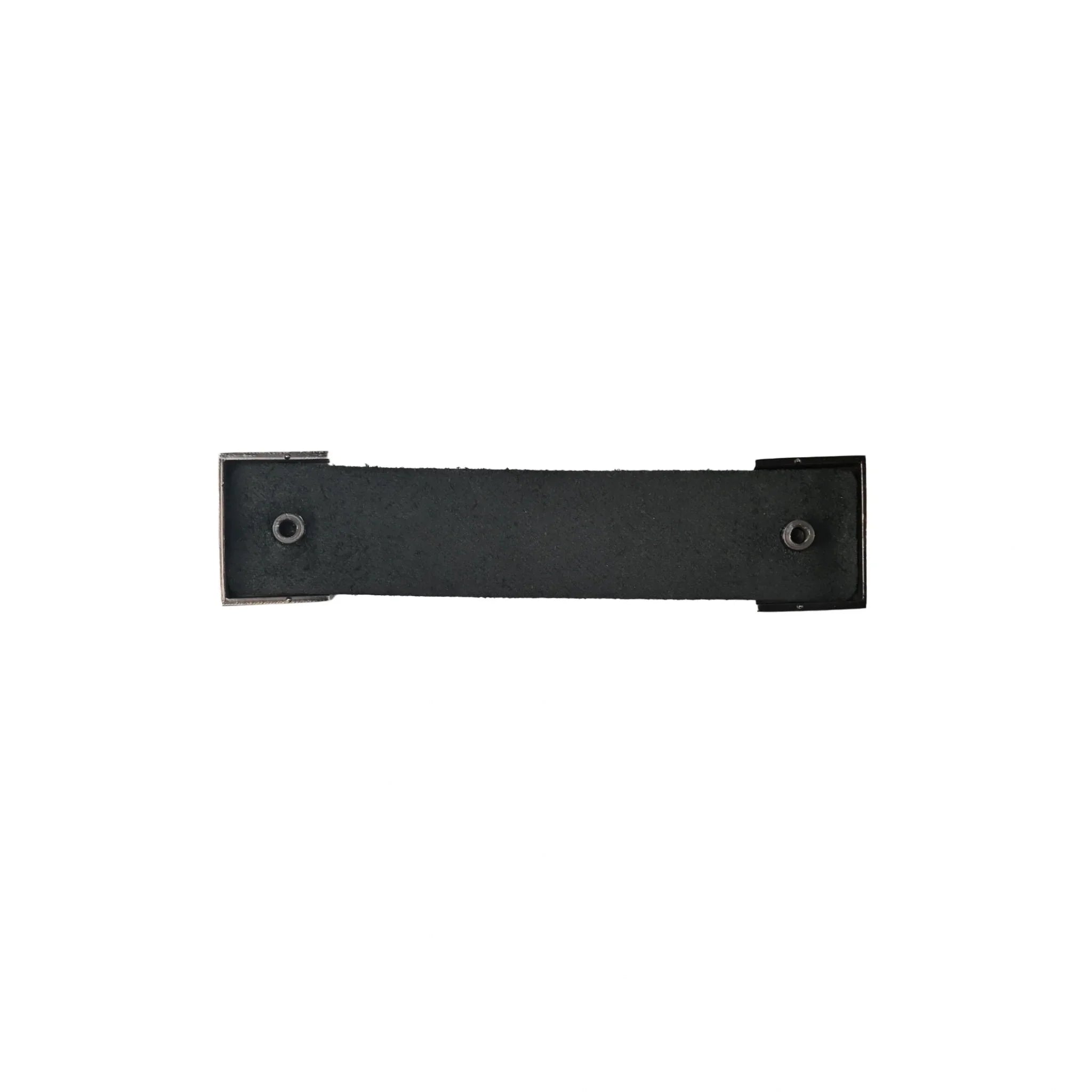 The Mantara L-0015 is a modern crystal handle in black, ideal for kitchen drawers and dressers.