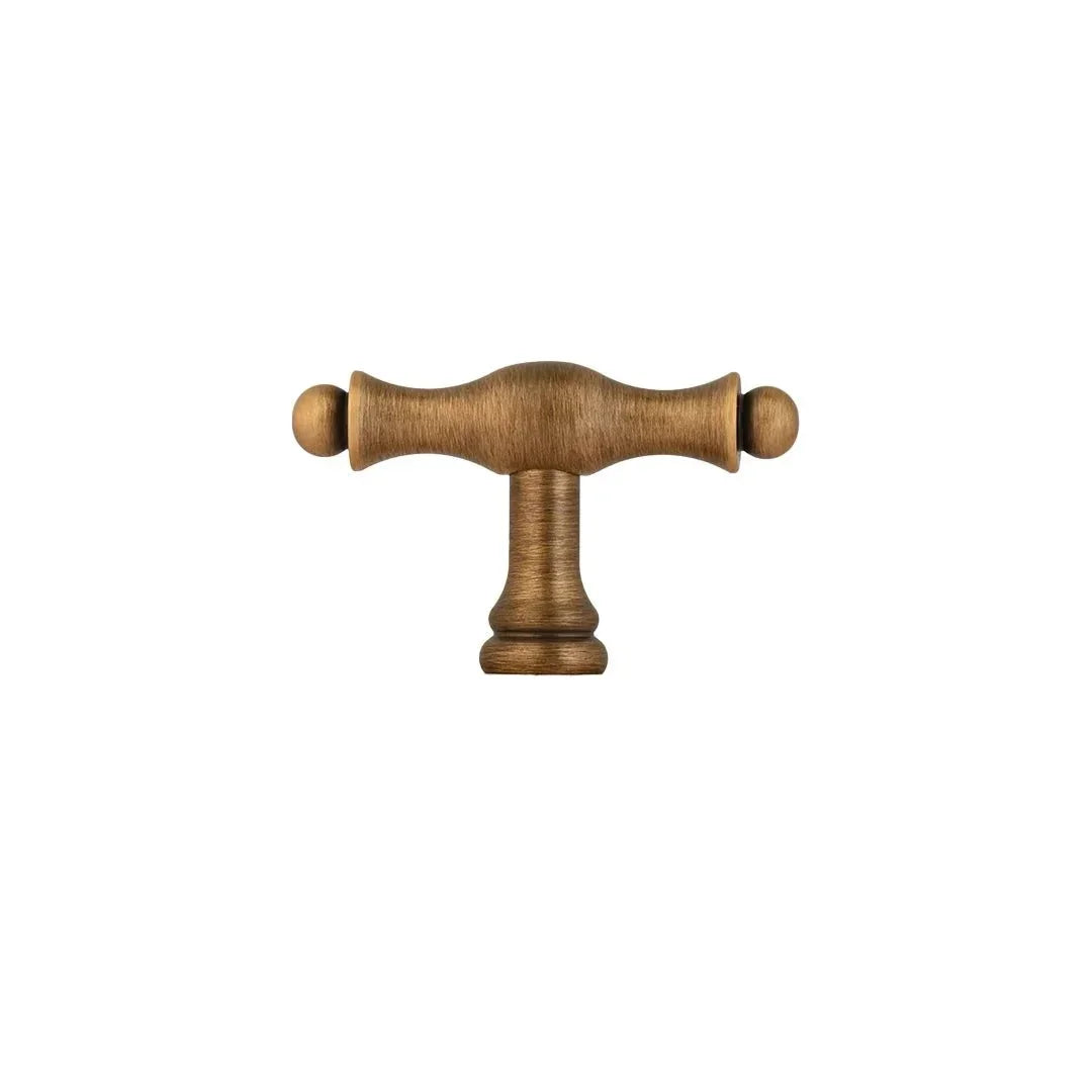 The Mantara B-0125 Miren Handle is a modern brass handle in bronze and gold, ideal for kitchen drawers, cabinets, and furniture.