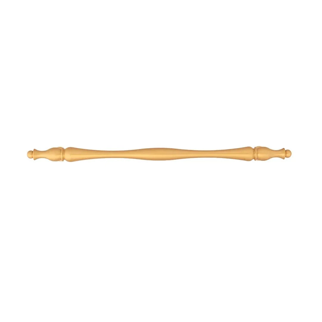 The Mantara B-0125 Miren Handle is a modern brass handle in bronze and gold, ideal for kitchen drawers, cabinets, and furniture.