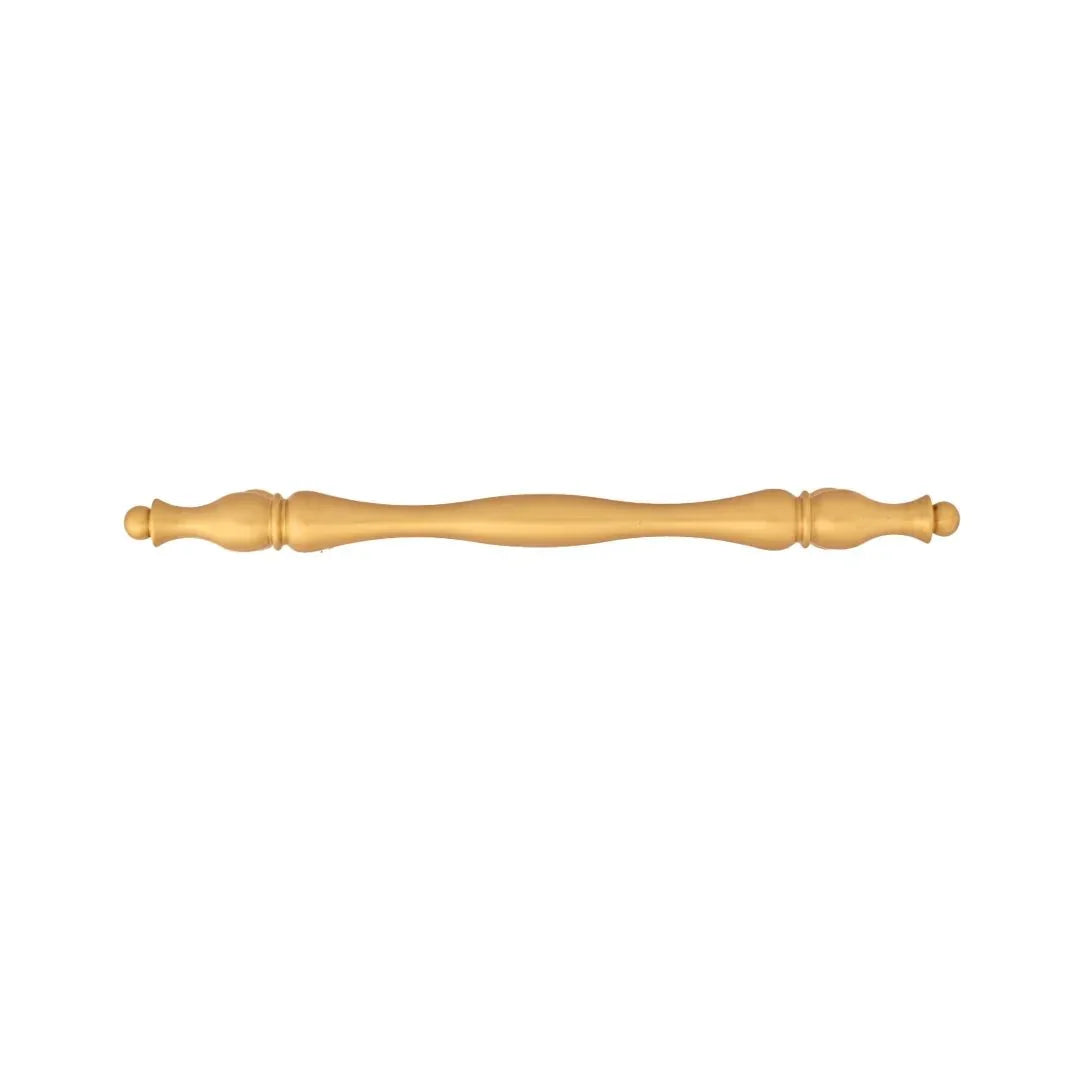 The Mantara B-0125 Miren Handle is a modern brass handle in bronze and gold, ideal for kitchen drawers, cabinets, and furniture.