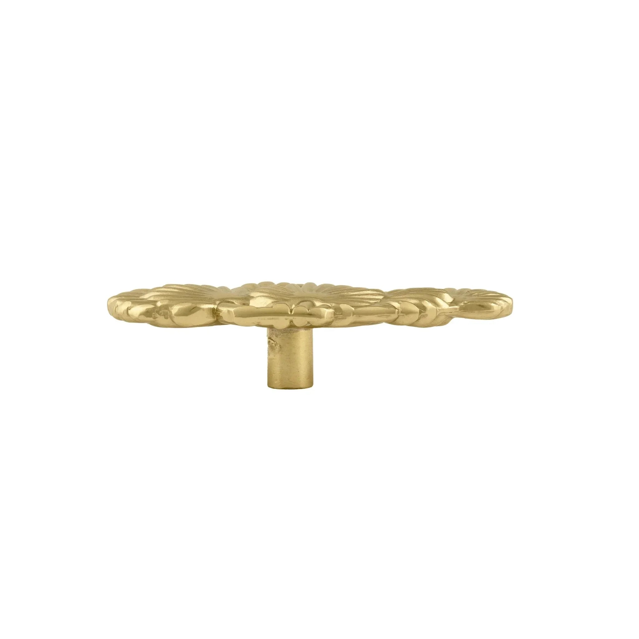 Mantara Nautica Knob B-0099 is a modern solid brass knob in polished gold, ideal for kitchens, drawers, and cabinets.
