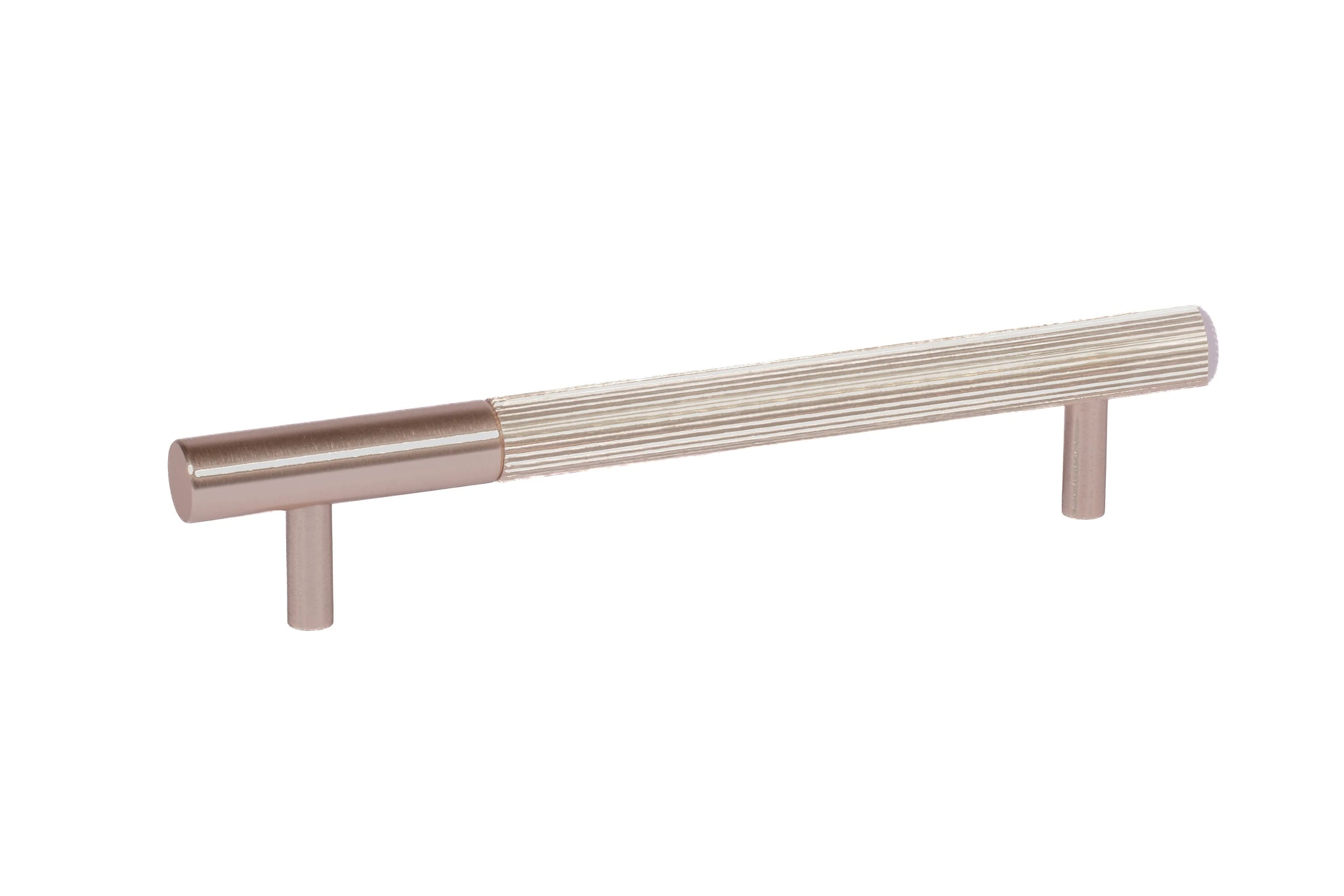 Neera handle AL-0011, gold aluminum, L168mm CC128mm, brushed finish, for kitchen drawers & cabinets by Mantara