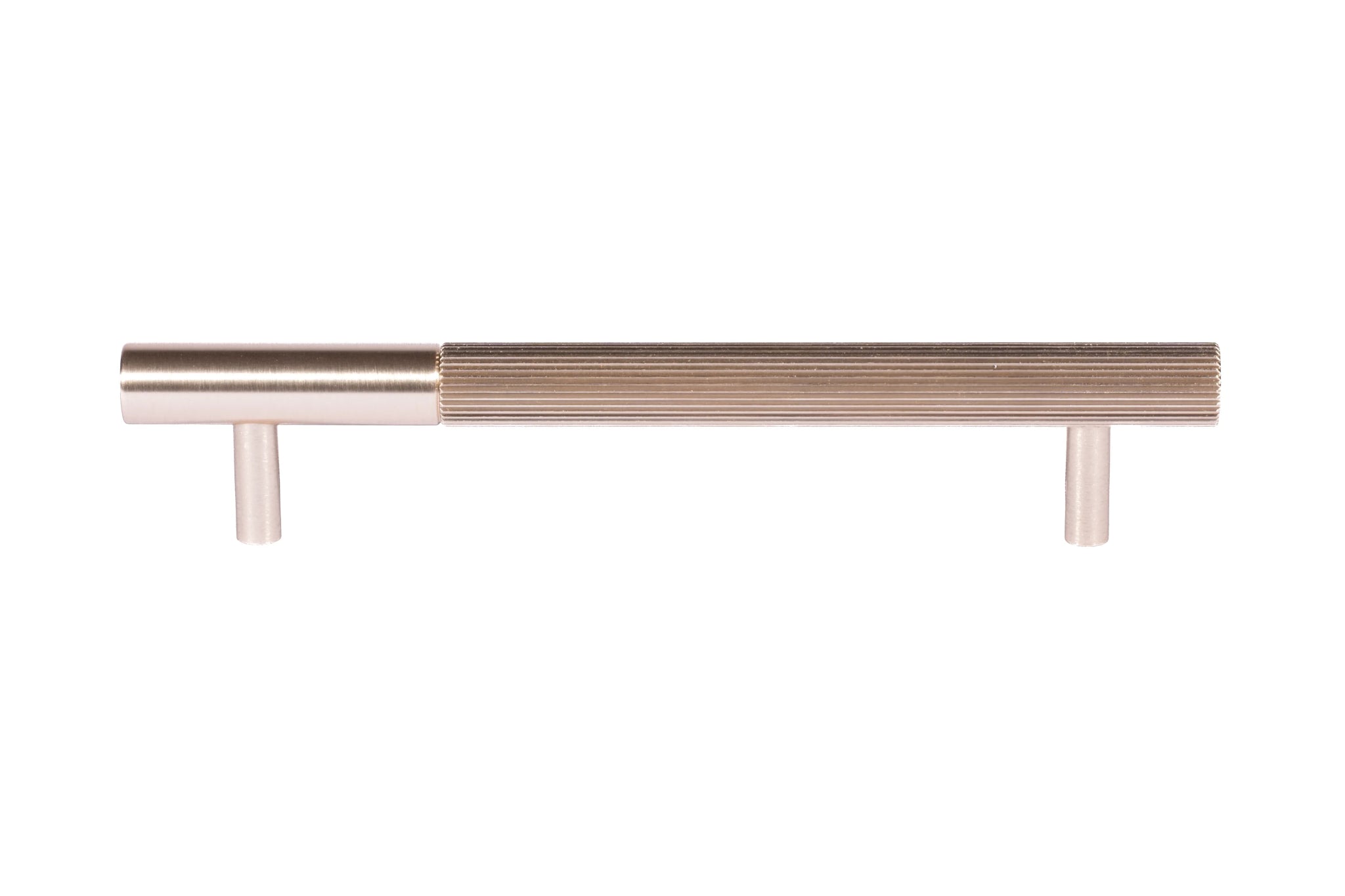 Neera handle AL-0011, gold aluminum, L168mm CC128mm, brushed finish, for kitchen drawers & cabinets by Mantara