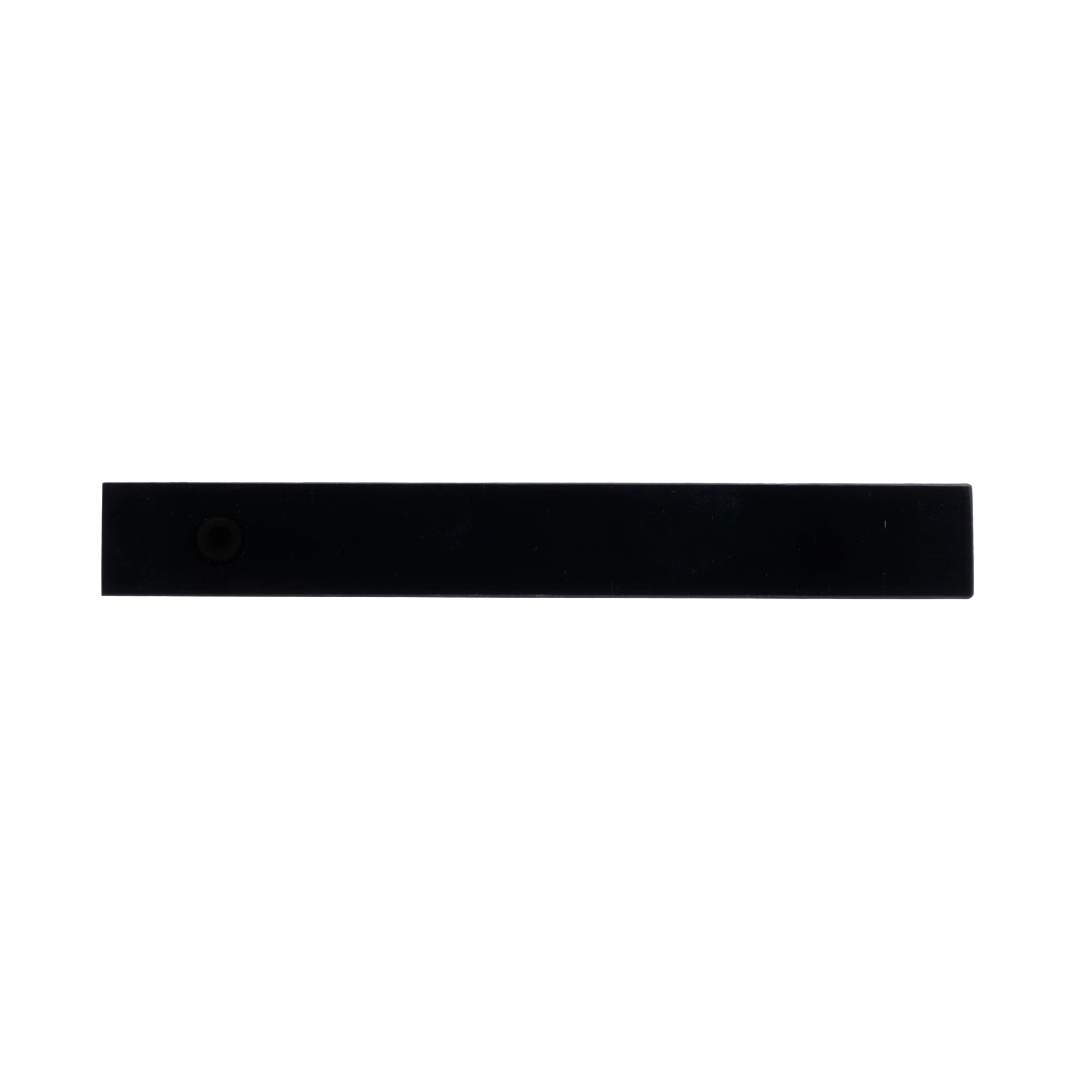Noir Handle M-0012 in black marble & brass, 130mm, polished handle with brushed stem, for drawers by Mantara