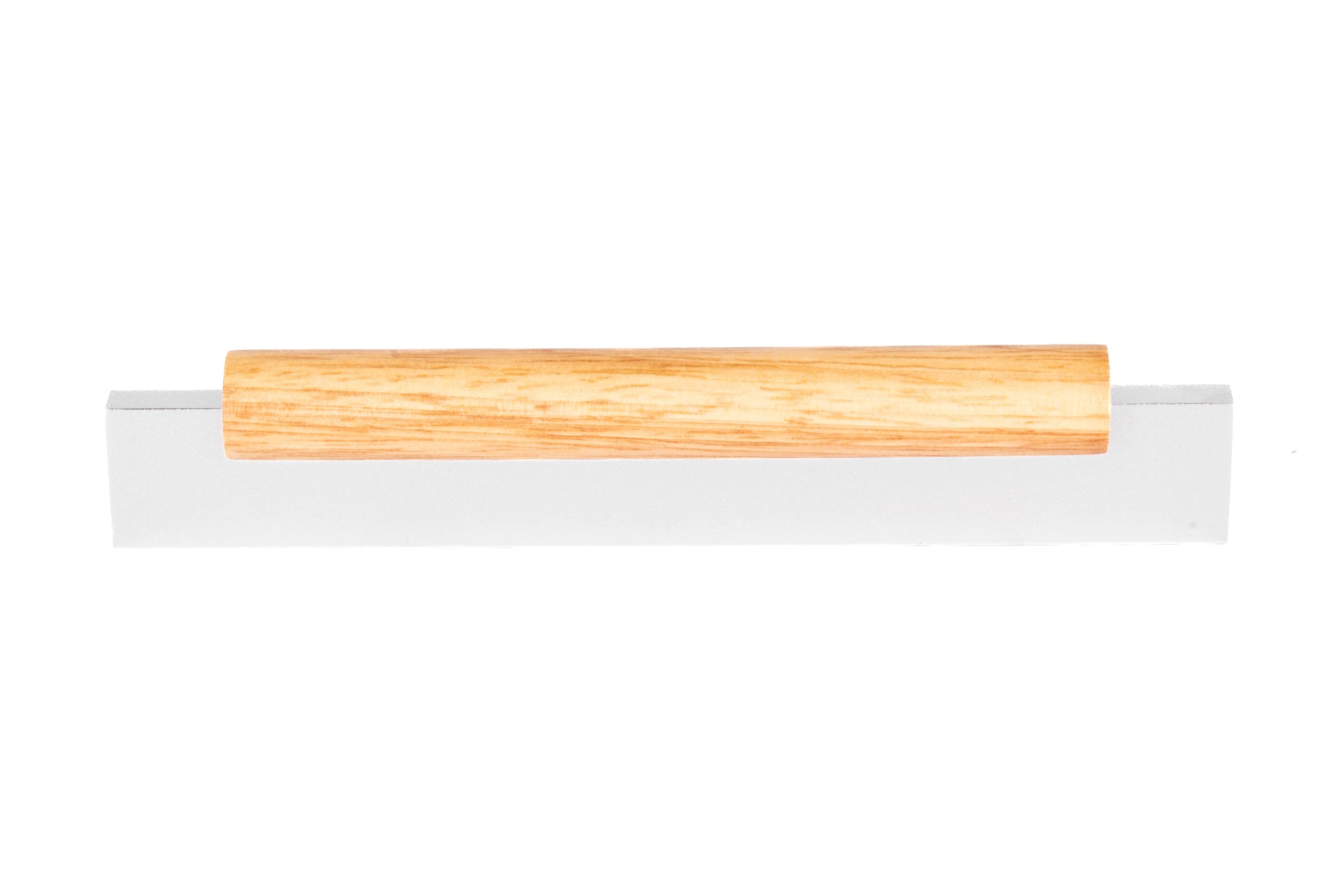 Mantara Oakley Handle W-0033 is a modern zinc alloy and beech wood handle in silver ideal for kitchen and dresser drawers.