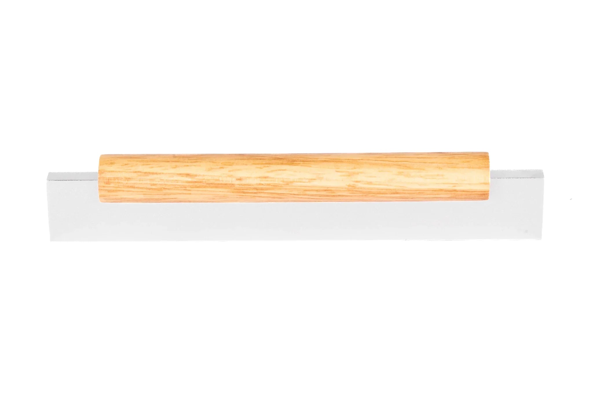 Mantara Oakley Handle W-0033 is a modern zinc alloy and beech wood handle in silver ideal for kitchen and dresser drawers.