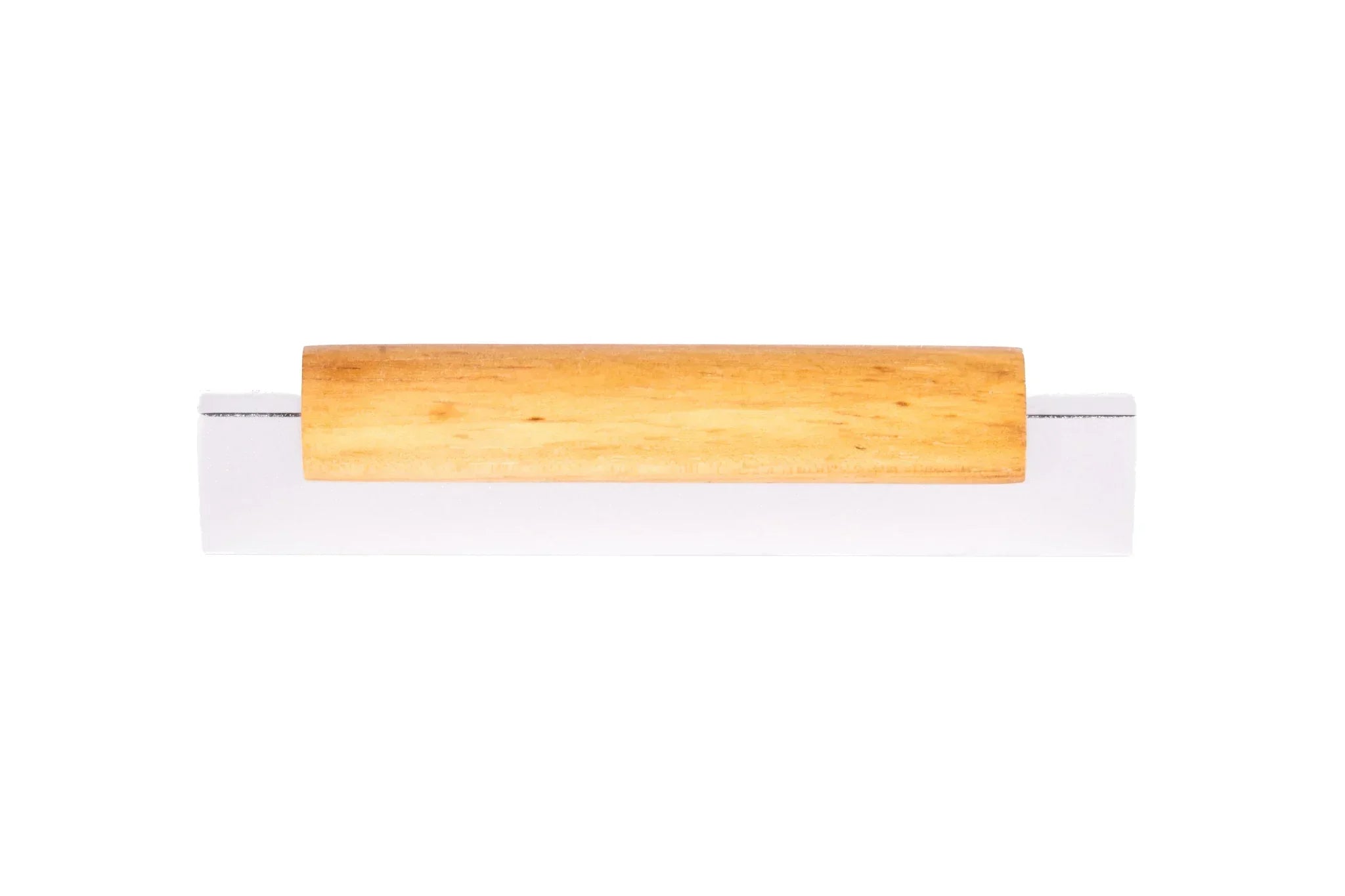 Mantara Oakley Handle W-0033 is a modern zinc alloy and beech wood handle in silver ideal for kitchen and dresser drawers.