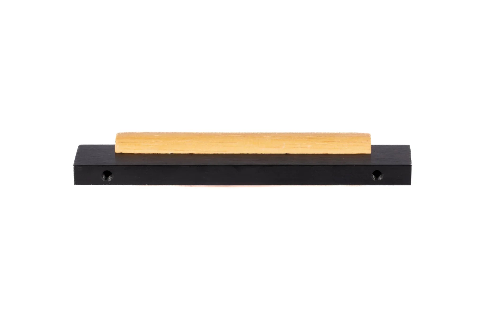 Mantara Oakley Handle W-0033 is a modern zinc alloy and beech wood handle in black, ideal for kitchen and dresser drawers.