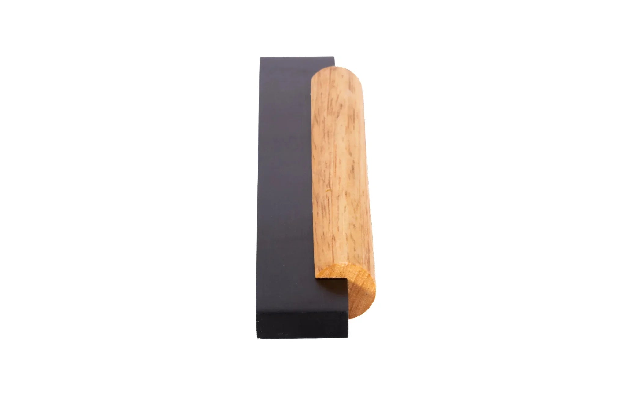 Mantara Oakley Handle W-0033 is a modern zinc alloy and beech wood handle in black, ideal for kitchen and dresser drawers.