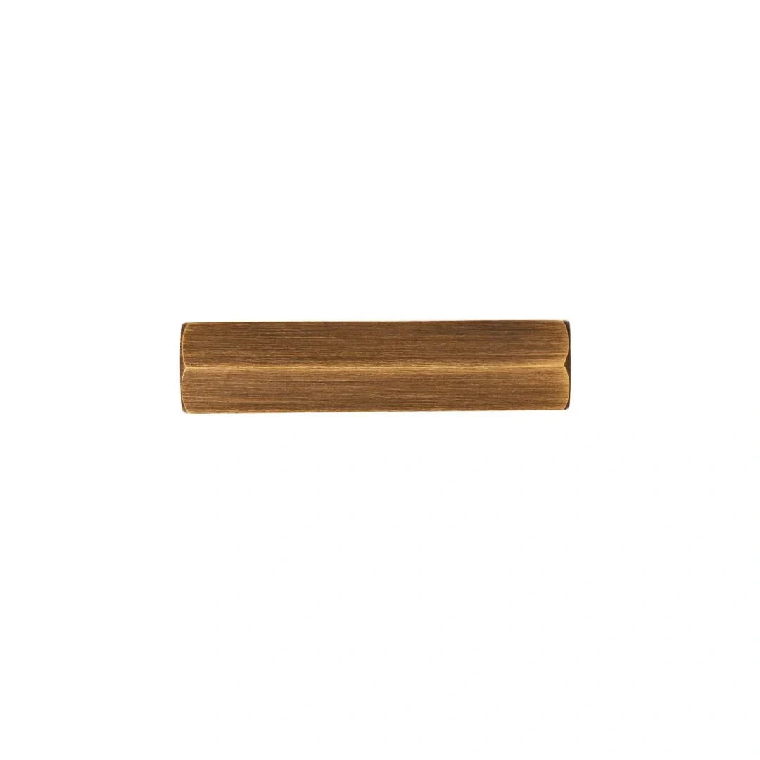 The Mantara B-0052 Oblivion T-Bar Handle is a modern solid brass handle in bronze, ideal for cabinets and kitchens.