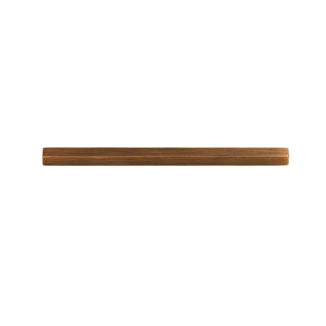The Mantara B-0052 Oblivion T-Bar Handle is a modern solid brass handle in bronze, ideal for cabinets and kitchens.