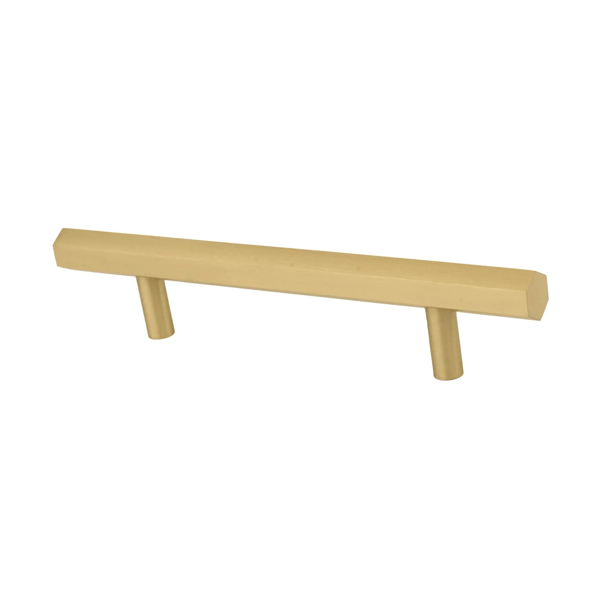 The Mantara B-0052 Oblivion T-Bar Handle is a modern solid brass handle in matte black, gold, and bronze, ideal for cabinets, kitchens, bedrooms, and drawers.