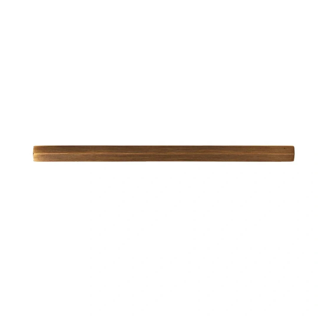 The Mantara B-0052 Oblivion T-Bar Handle is a modern solid brass handle in bronze, ideal for cabinets and kitchens.