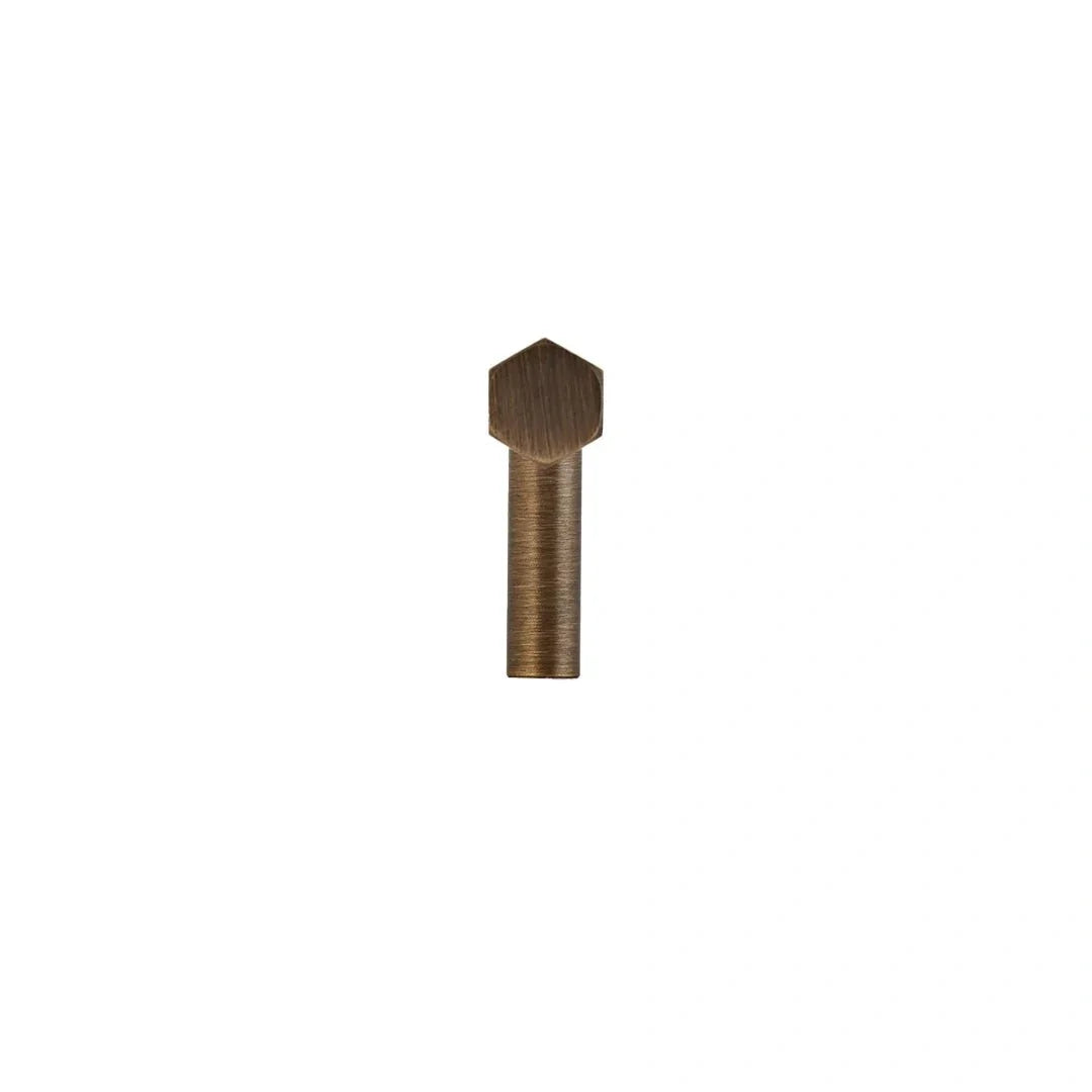 The Mantara B-0052 Oblivion T-Bar Handle is a modern solid brass handle in bronze, ideal for cabinets and kitchens.