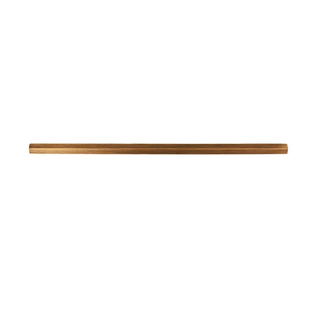 The Mantara B-0052 Oblivion T-Bar Handle is a modern solid brass handle in bronze, ideal for cabinets and kitchens.