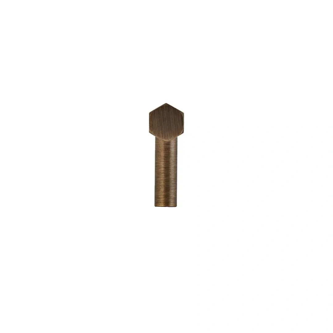 The Mantara B-0052 Oblivion T-Bar Handle is a modern solid brass handle in bronze, ideal for cabinets and kitchens.