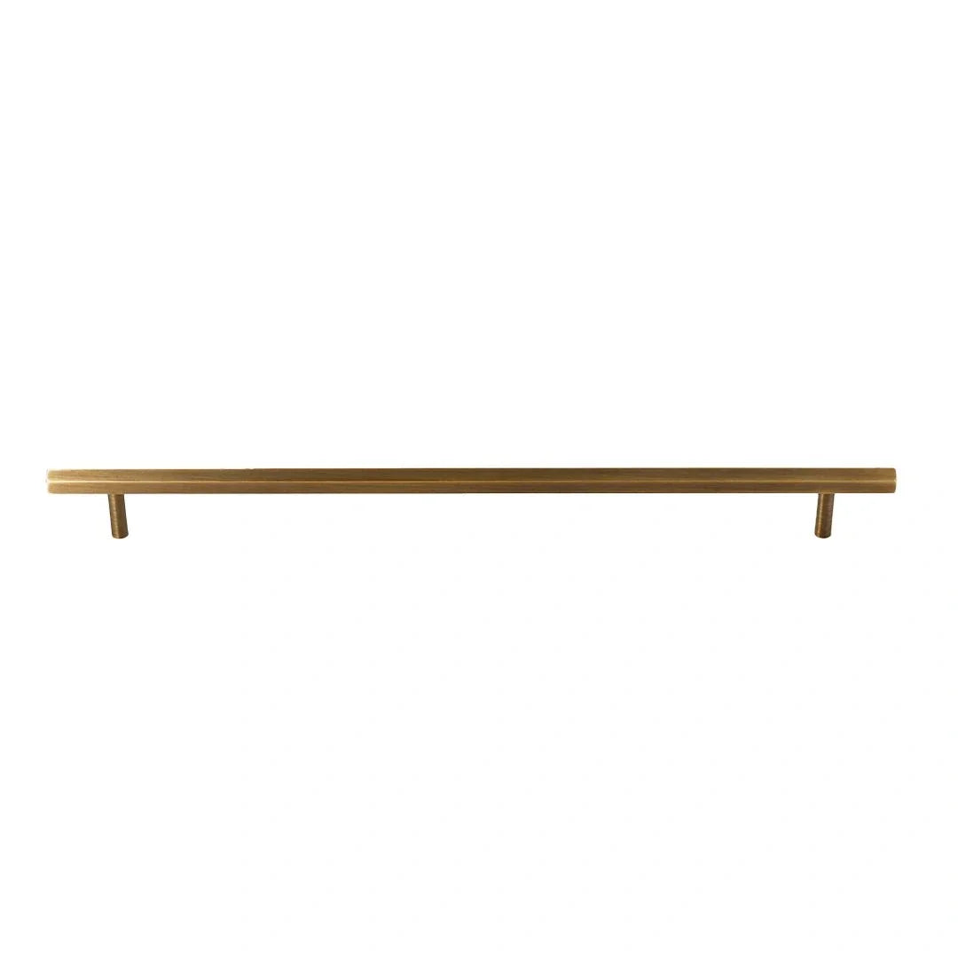 The Mantara B-0052 Oblivion T-Bar Handle is a modern solid brass handle in bronze, ideal for cabinets and kitchens.