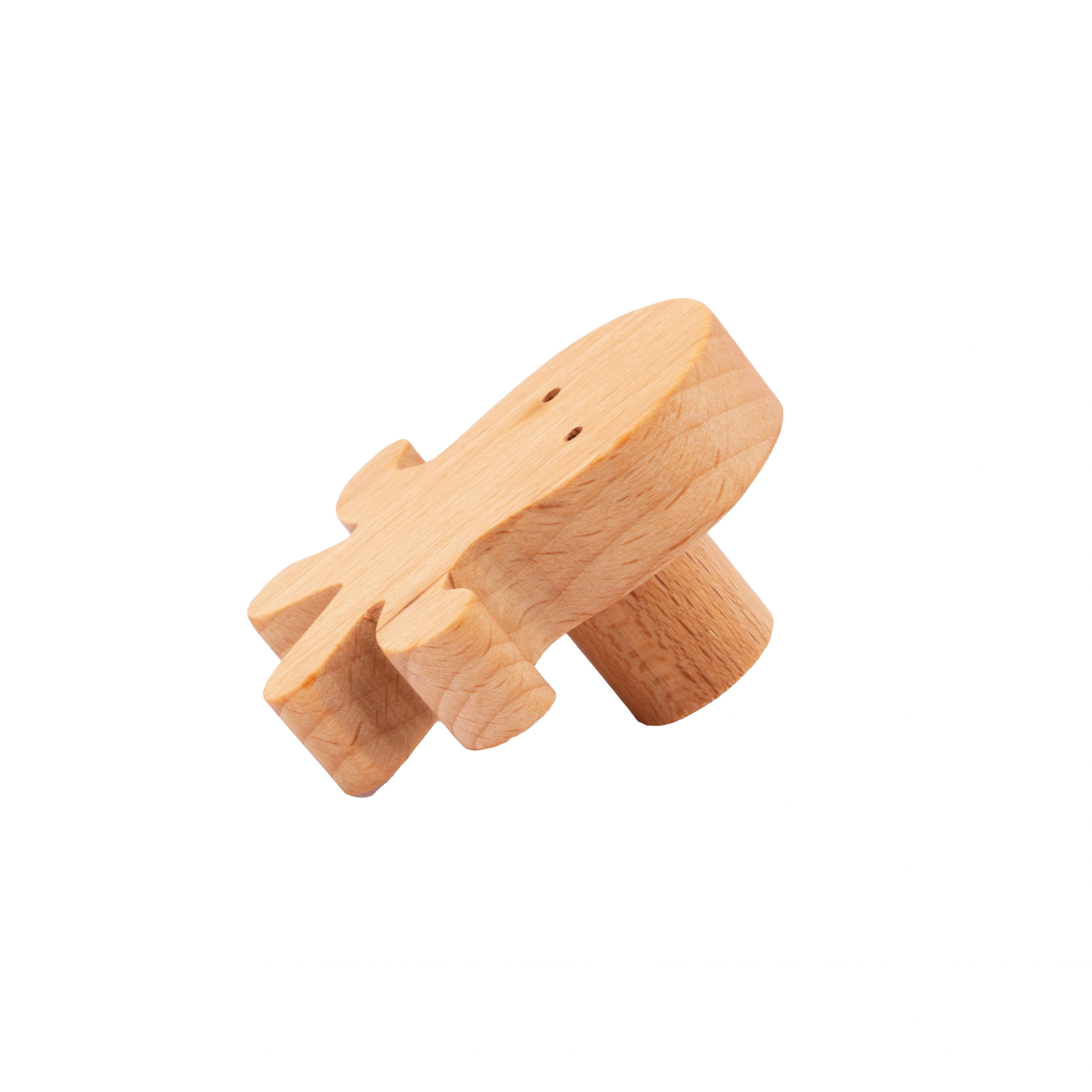 Mantara Octopus Knob W-0024 is a modern beige wooden knob/hook, ideal for kids’ rooms, doors, and cabinets.