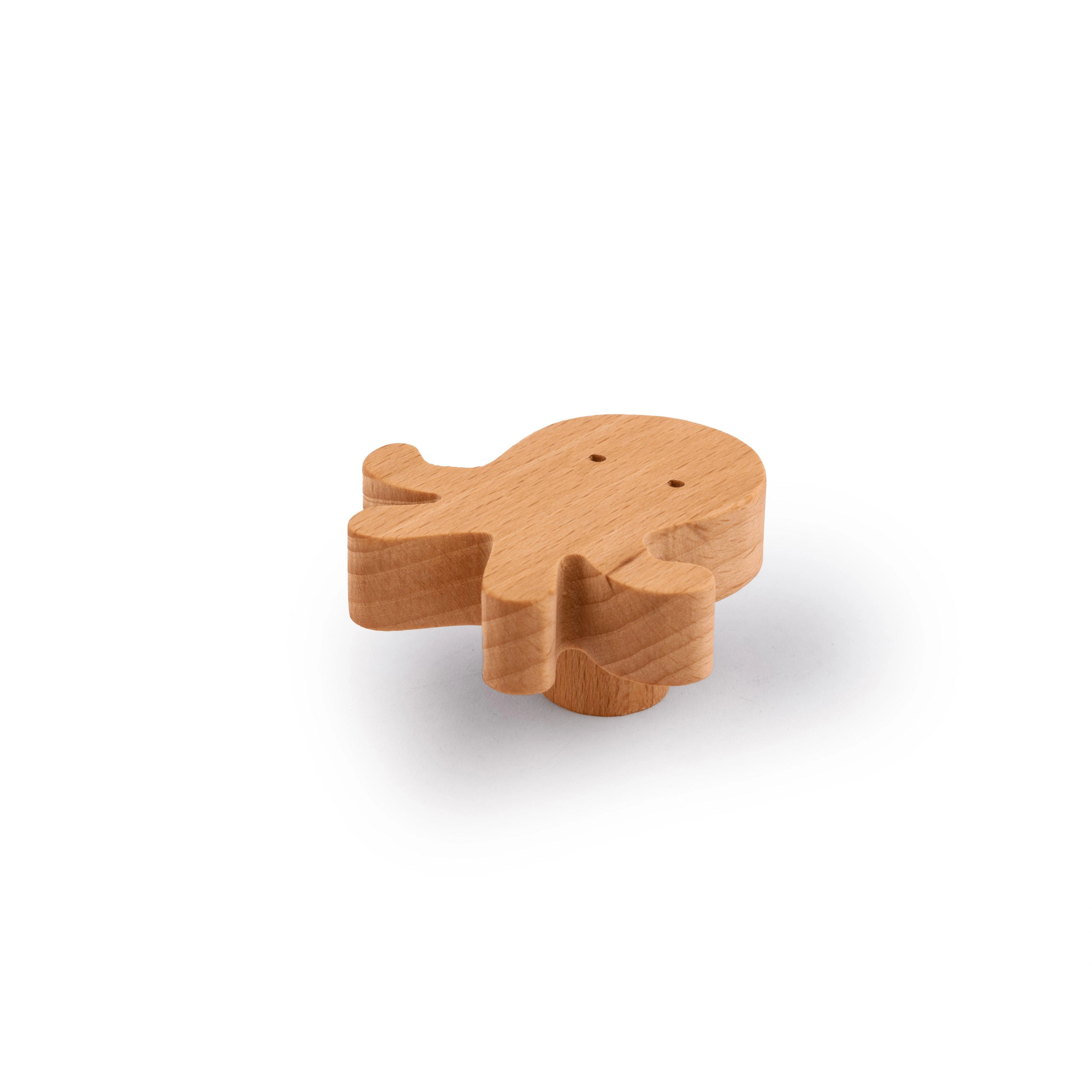 Mantara Octopus Knob W-0024 is a modern beige wooden knob/hook, ideal for kids’ rooms, doors, and cabinets.