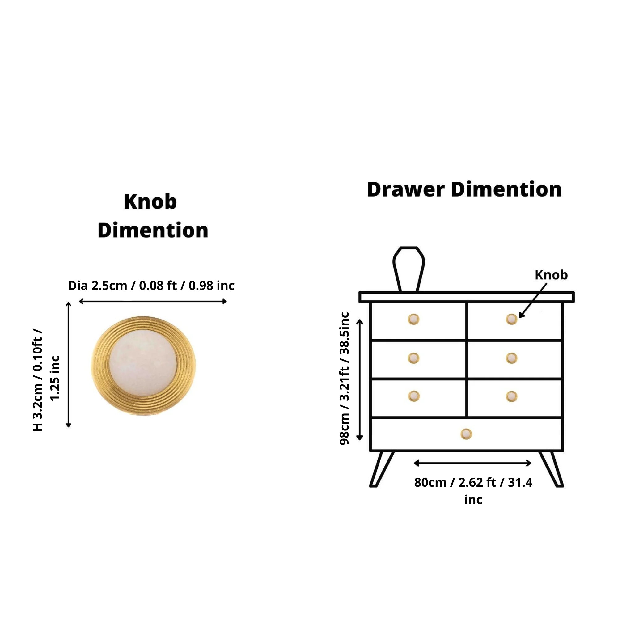 The Mantara C-0017 Opalia Knob is a modern crystal and brass knob white, ideal for drawers and cabinets.